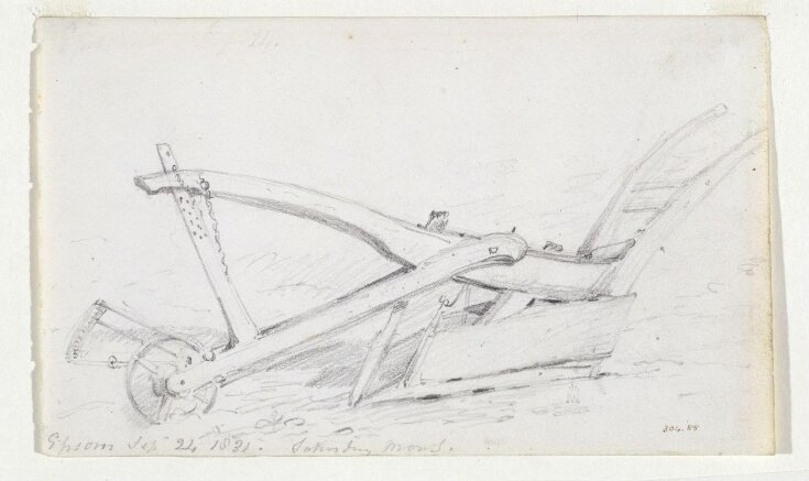 Sketch of a plough at Epsom. top image