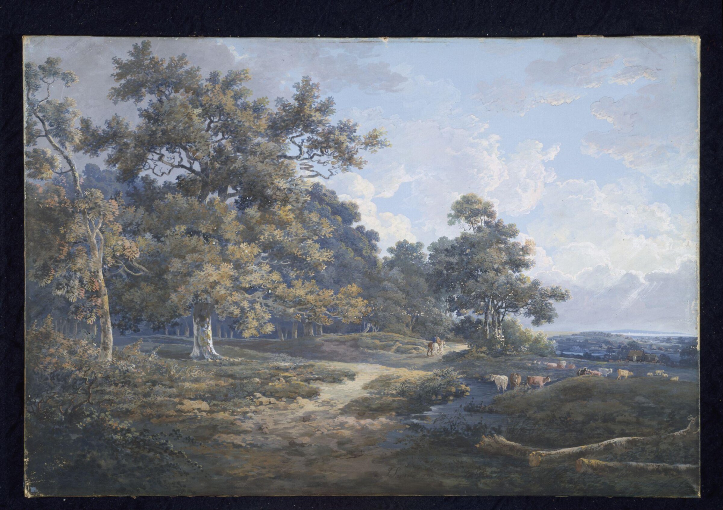 'View at Shalfleet in the Isle of Wight', Laporte, 1790