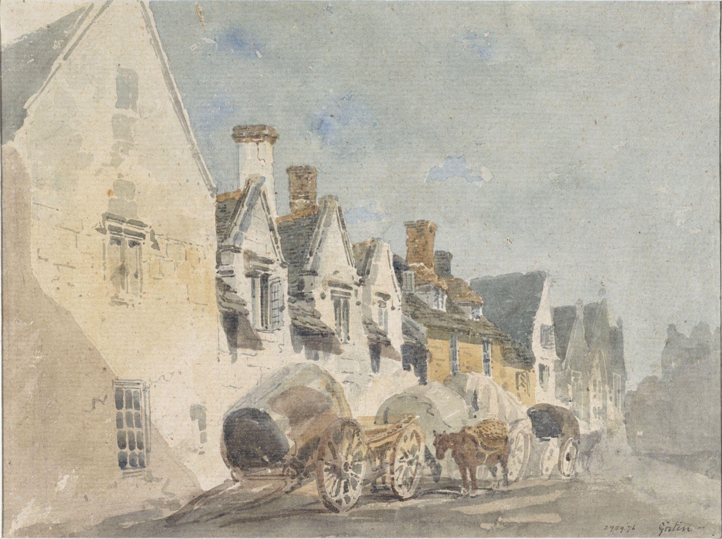 Street in Weymouth, Thomas Girtin, ca. 1795-1802