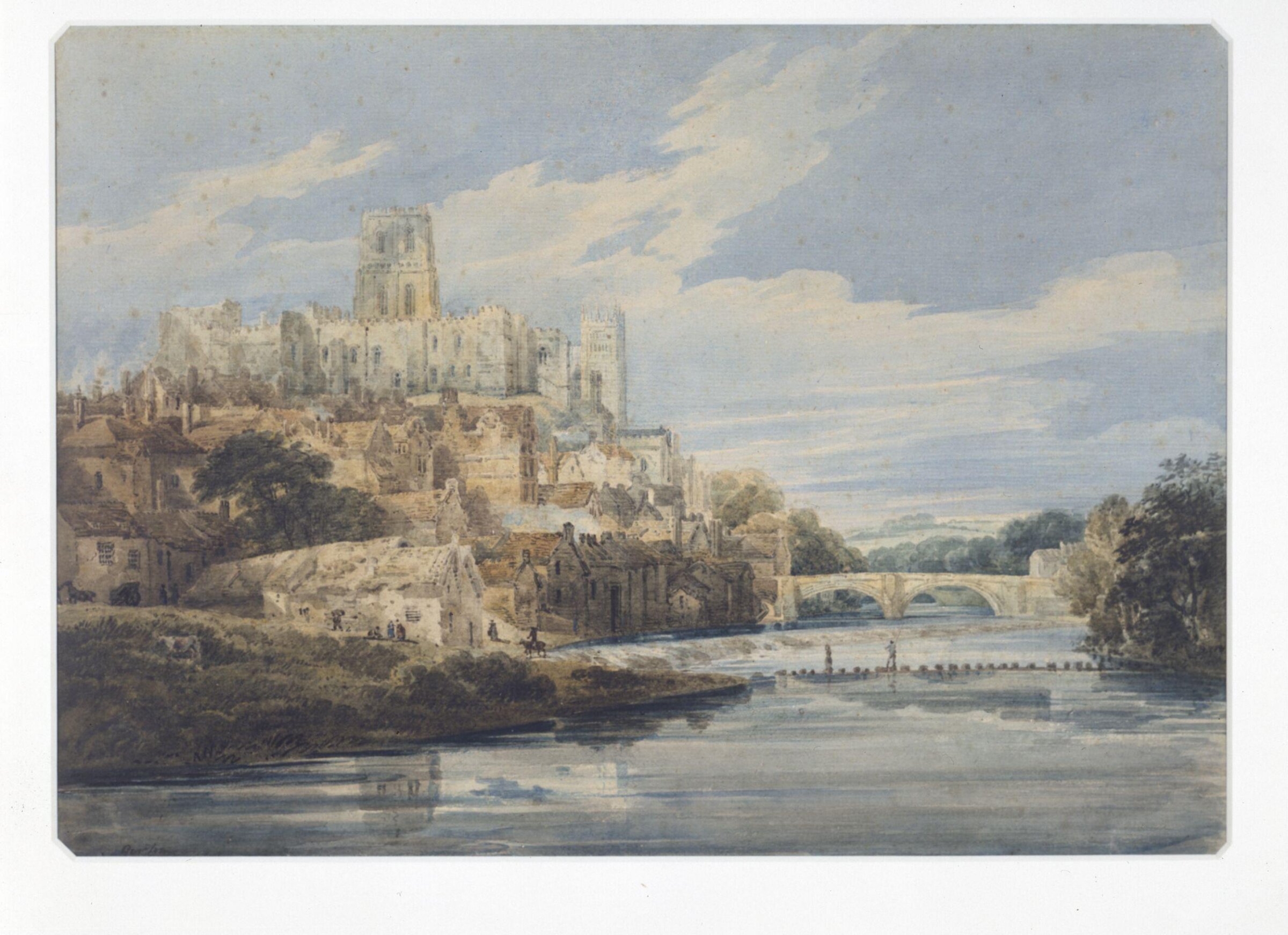 Durham Castle and Cathedral, Thomas Girtin, ca. 1795-1802