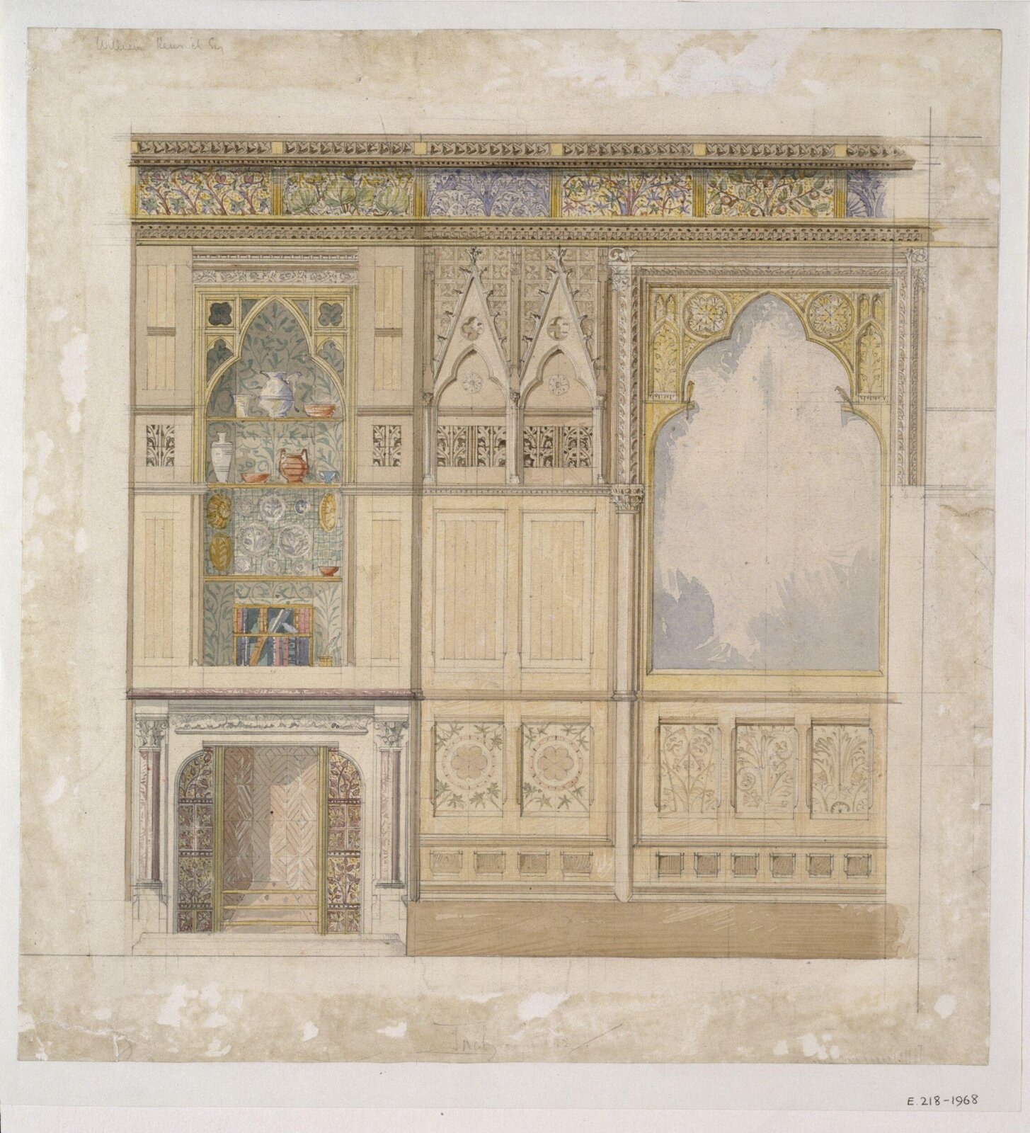 Drawing, John Henry Chamberlain, ca.1877