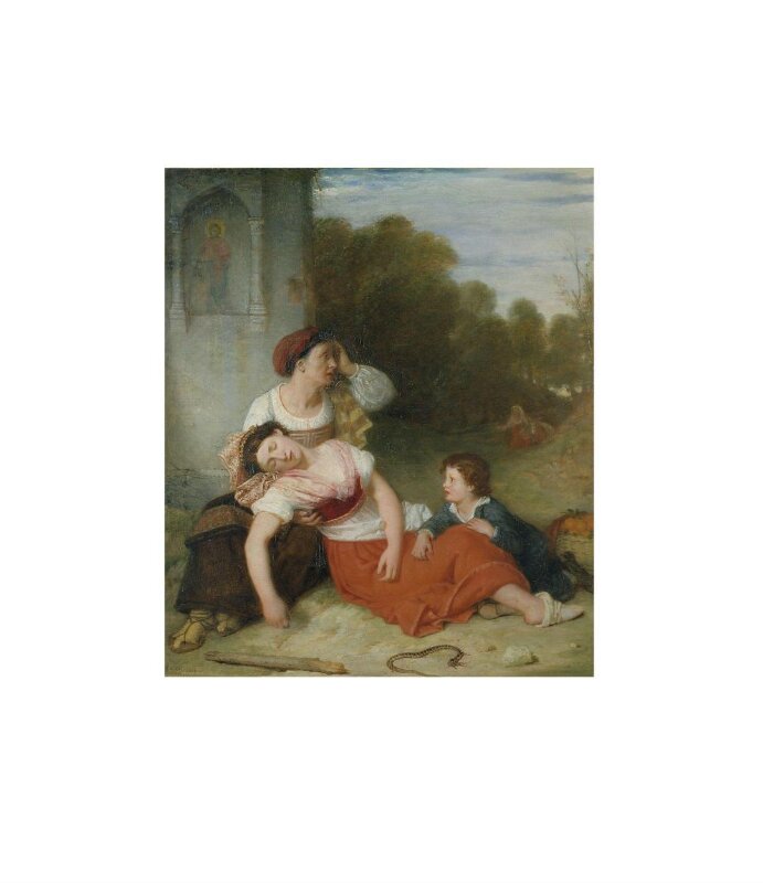 A Peasant Woman Fainting from the Bite of a Serpent