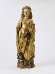Statuettes of St Barbara and Saint Catherine of Alexandria thumbnail 1
