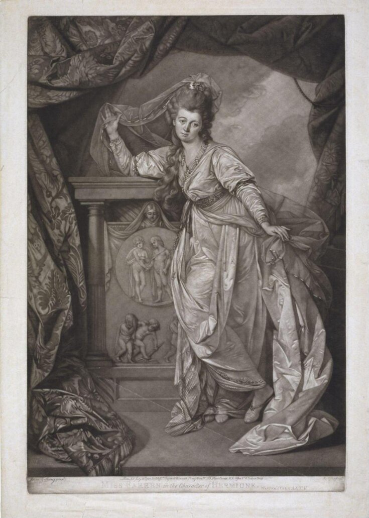 Miss Farren in the Character of Hermione.  Winter's Tale Act image