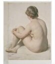 Female nude, seated, three-quarter view from back thumbnail 2
