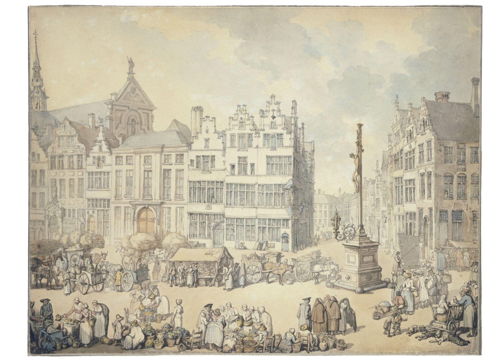 La Place de Meir, Antwerp, ca. 1794