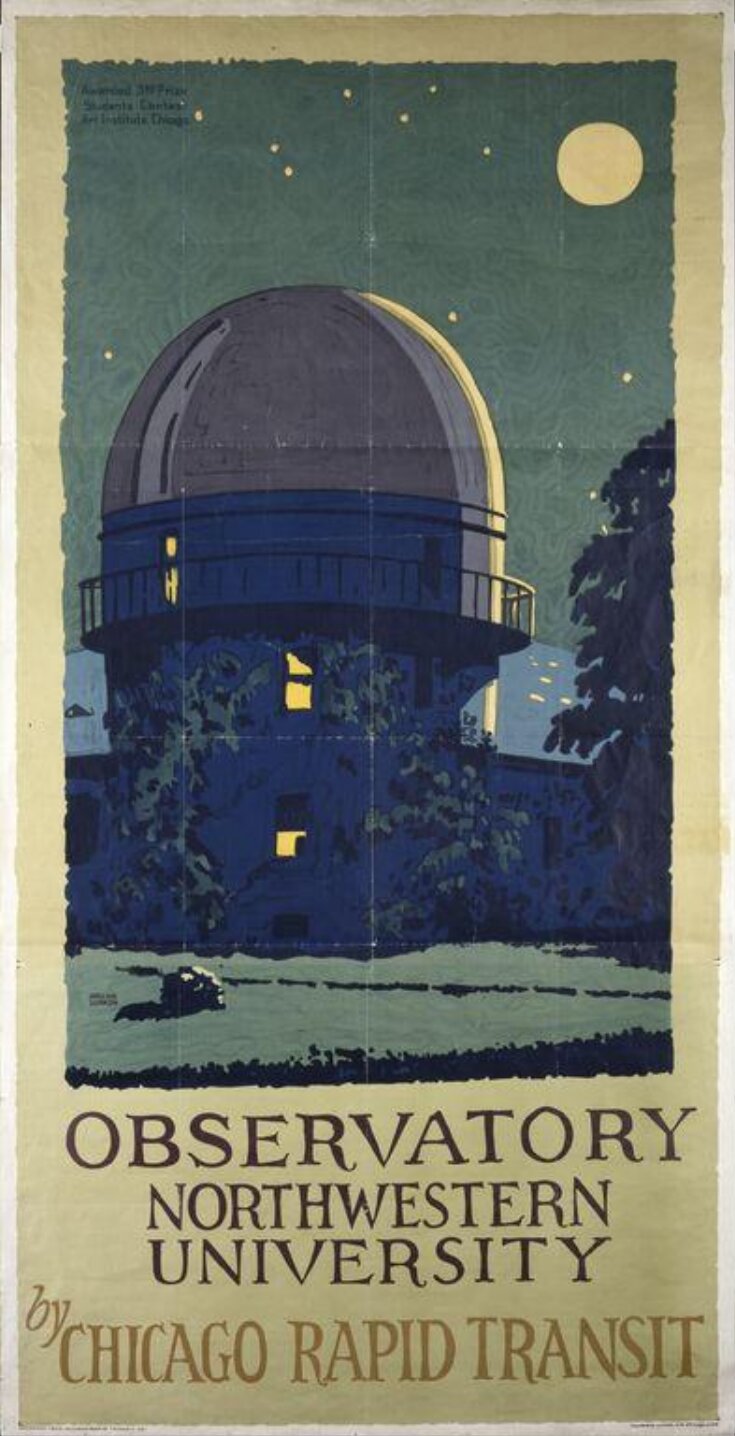 Observatory North Western University by Chicago Rapid Transit. image