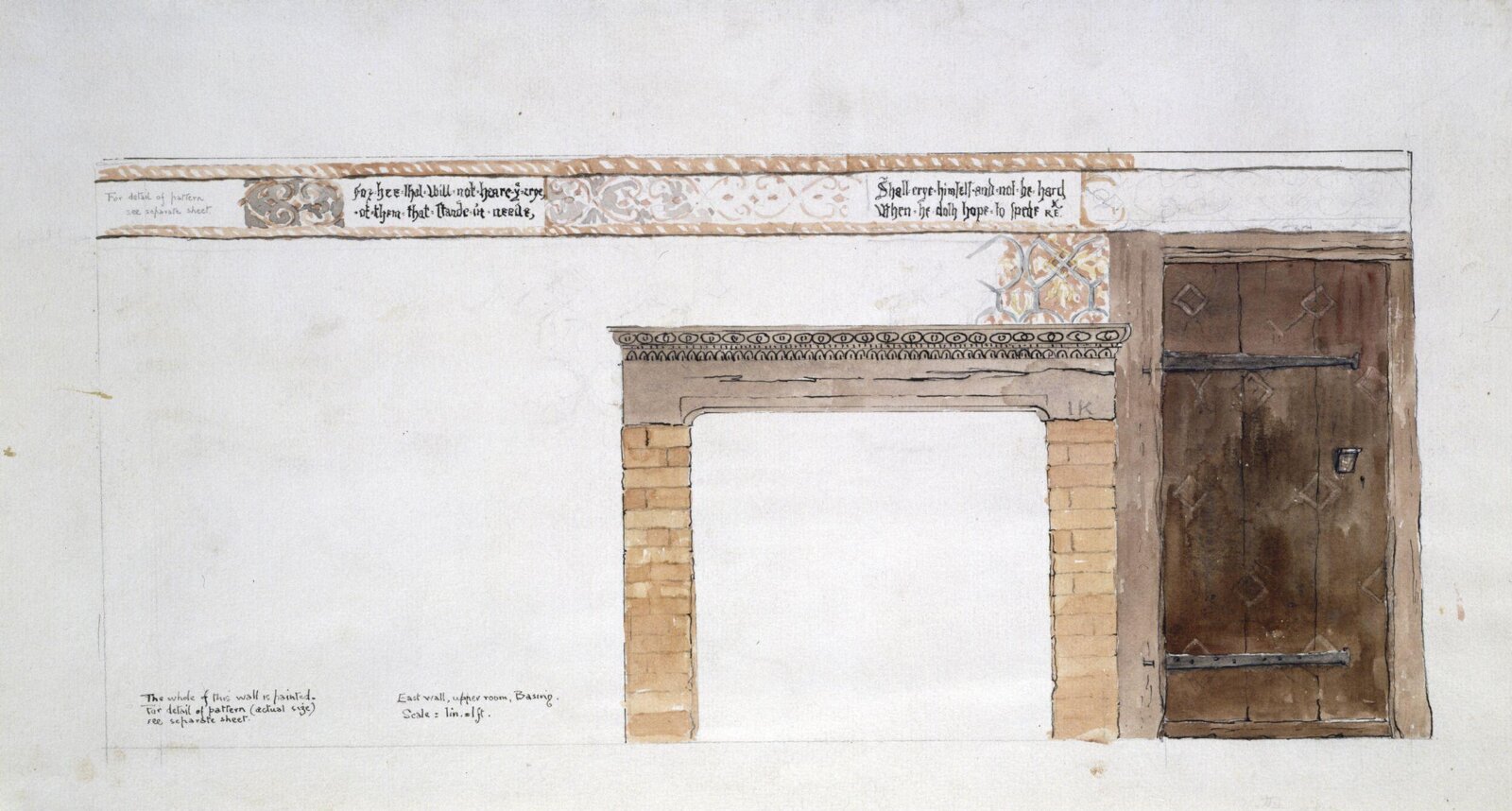 Watercolour drawing, Martin Hardie, July 1936