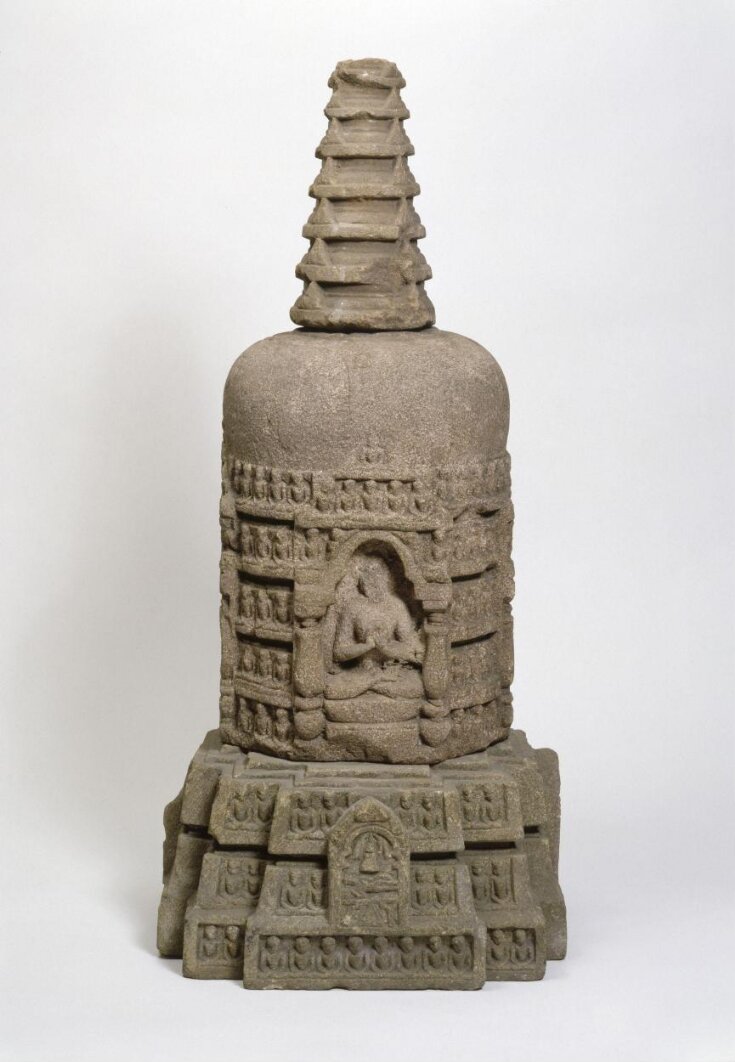 Votive stupa top image
