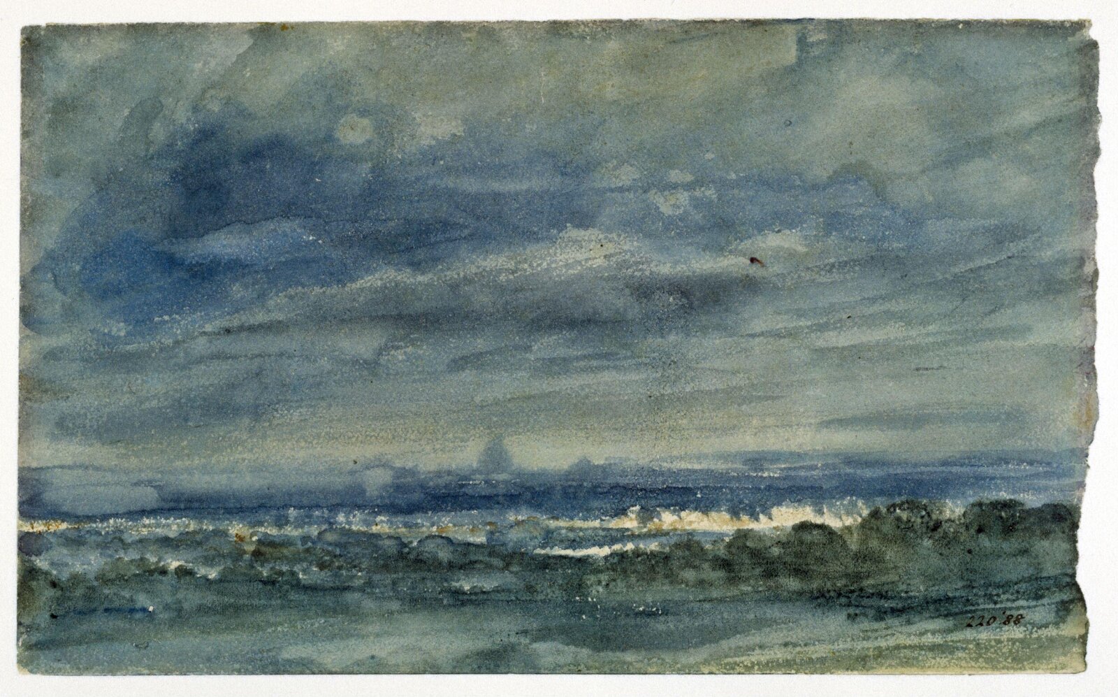 View at Hampstead, looking towards London., John Constable, 7 December 1833