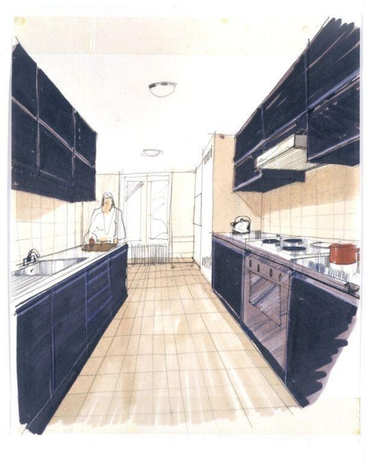 Drawing, Allan Day, ca.1973