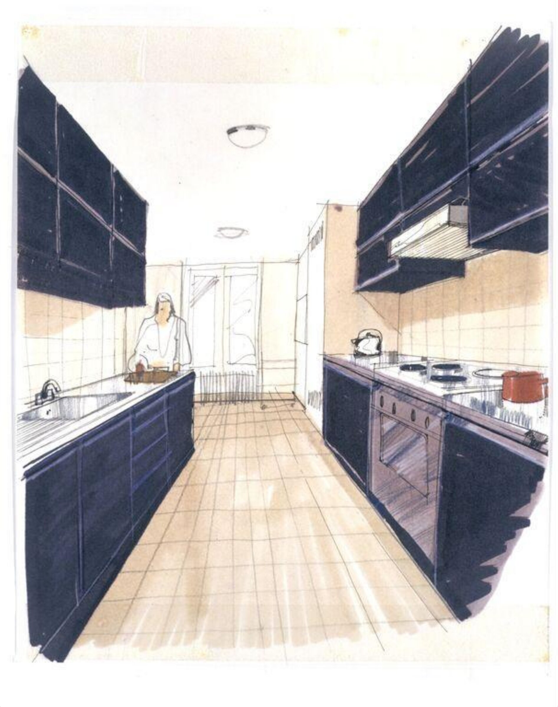 Drawing, Allan Day, ca.1973
