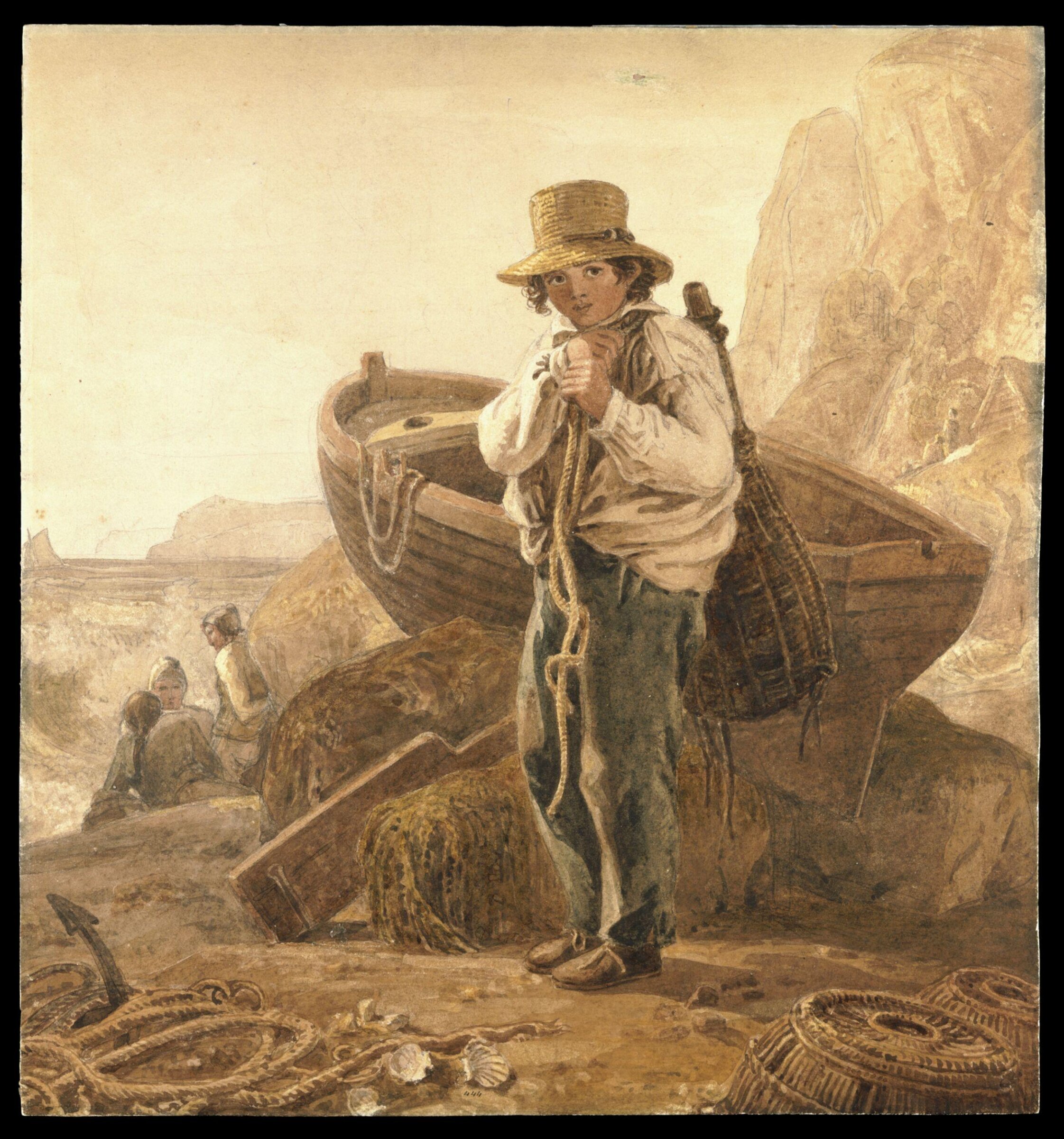 The Young Fisher Boy, Cristall, late 18th century - early 19th century