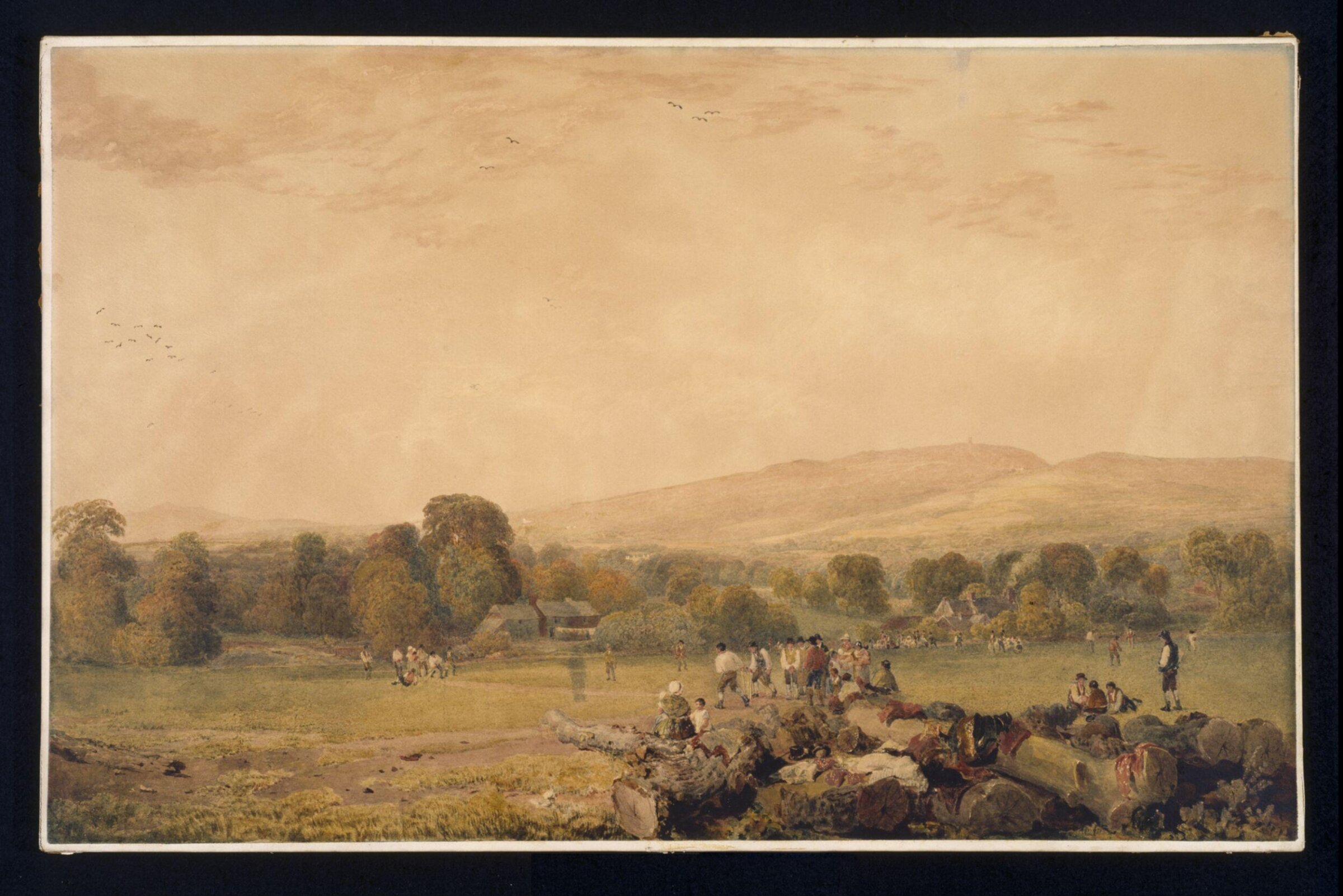 The Cricketers, De Wint, ca. 1815