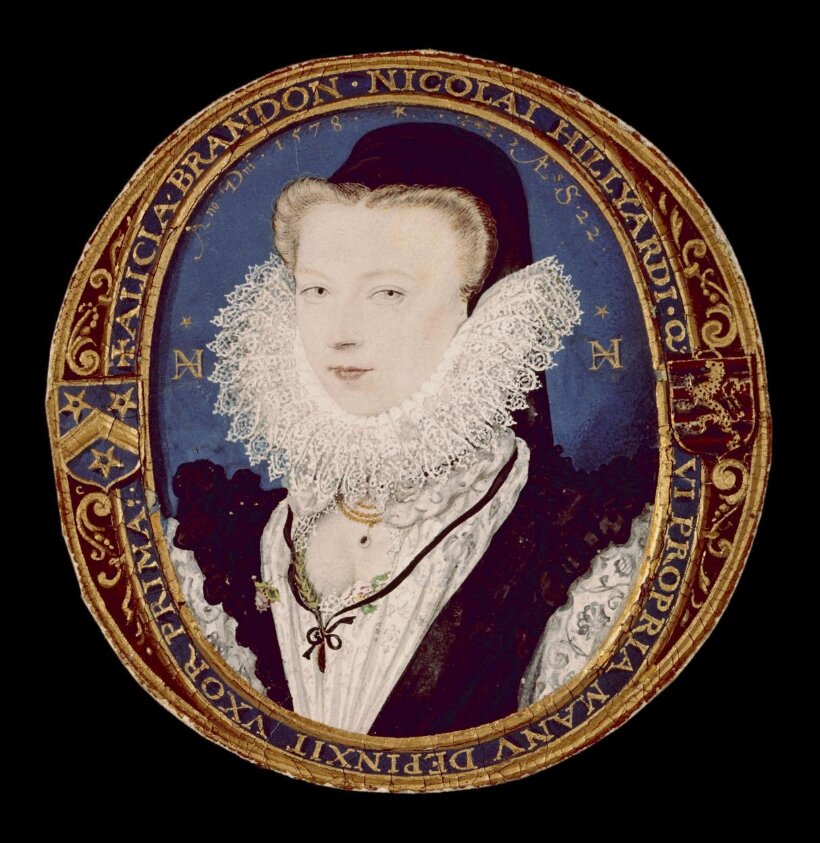 Portrait Miniature of Alice Brandon, Mrs Hilliard