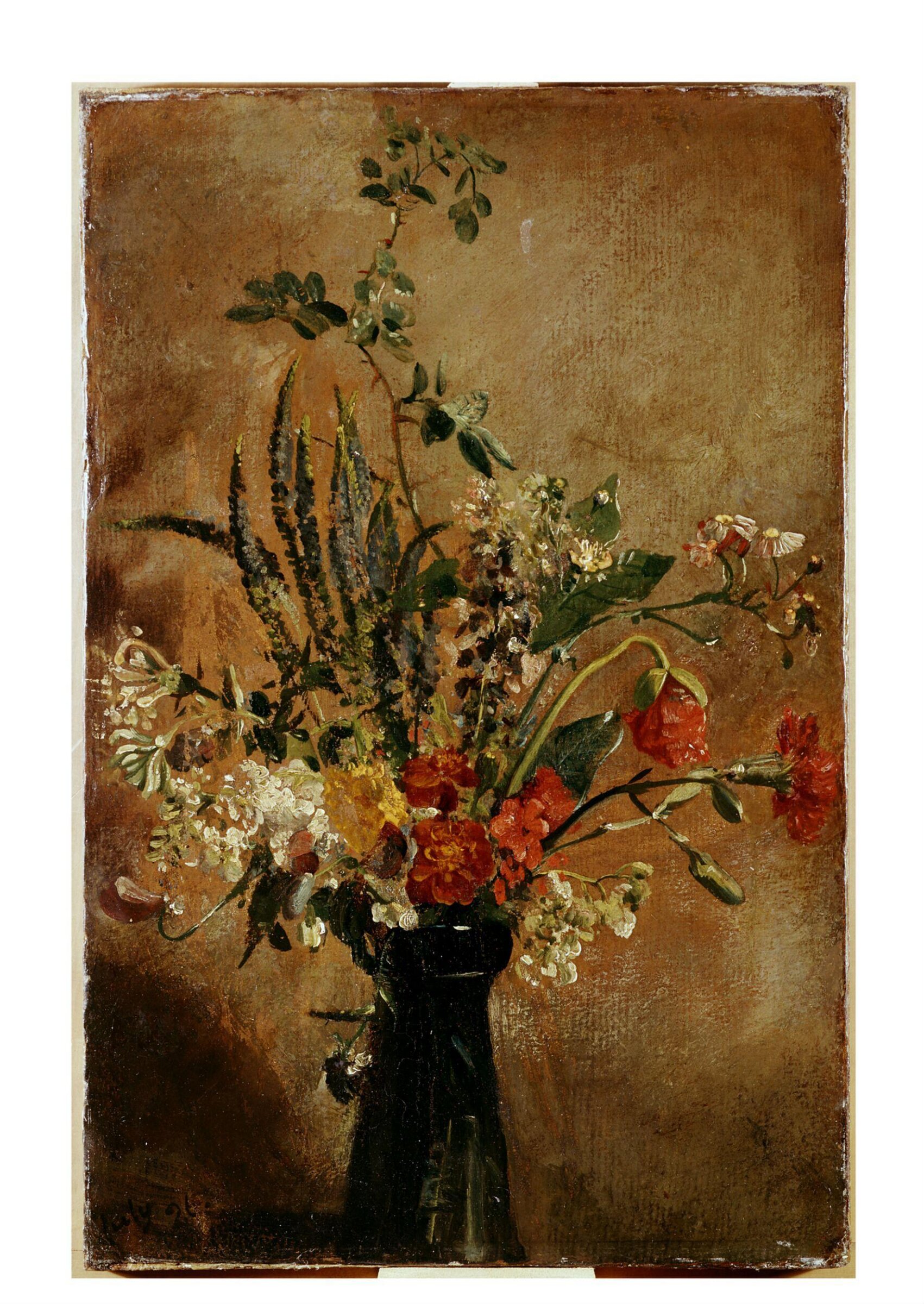 Study of Flowers in a Hyacinth Glass, John Constable, ca. 1814