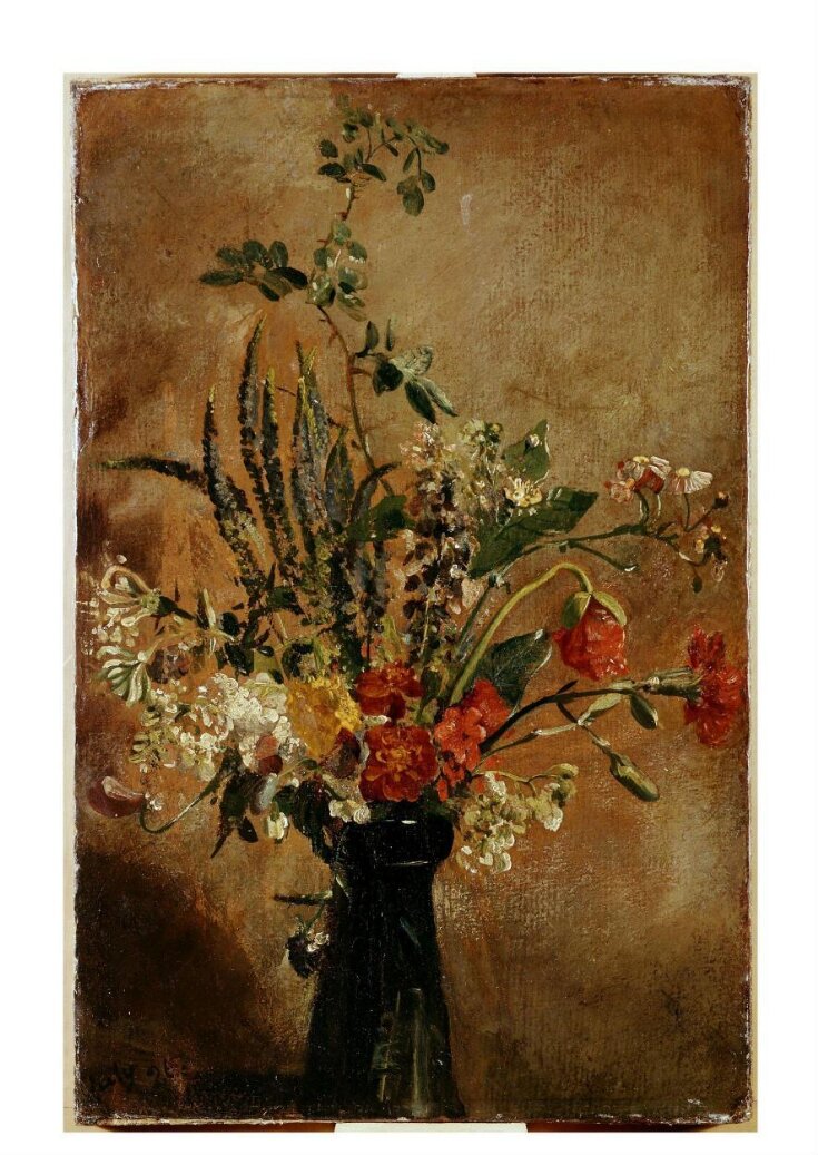 Study of Flowers in a Hyacinth Glass top image