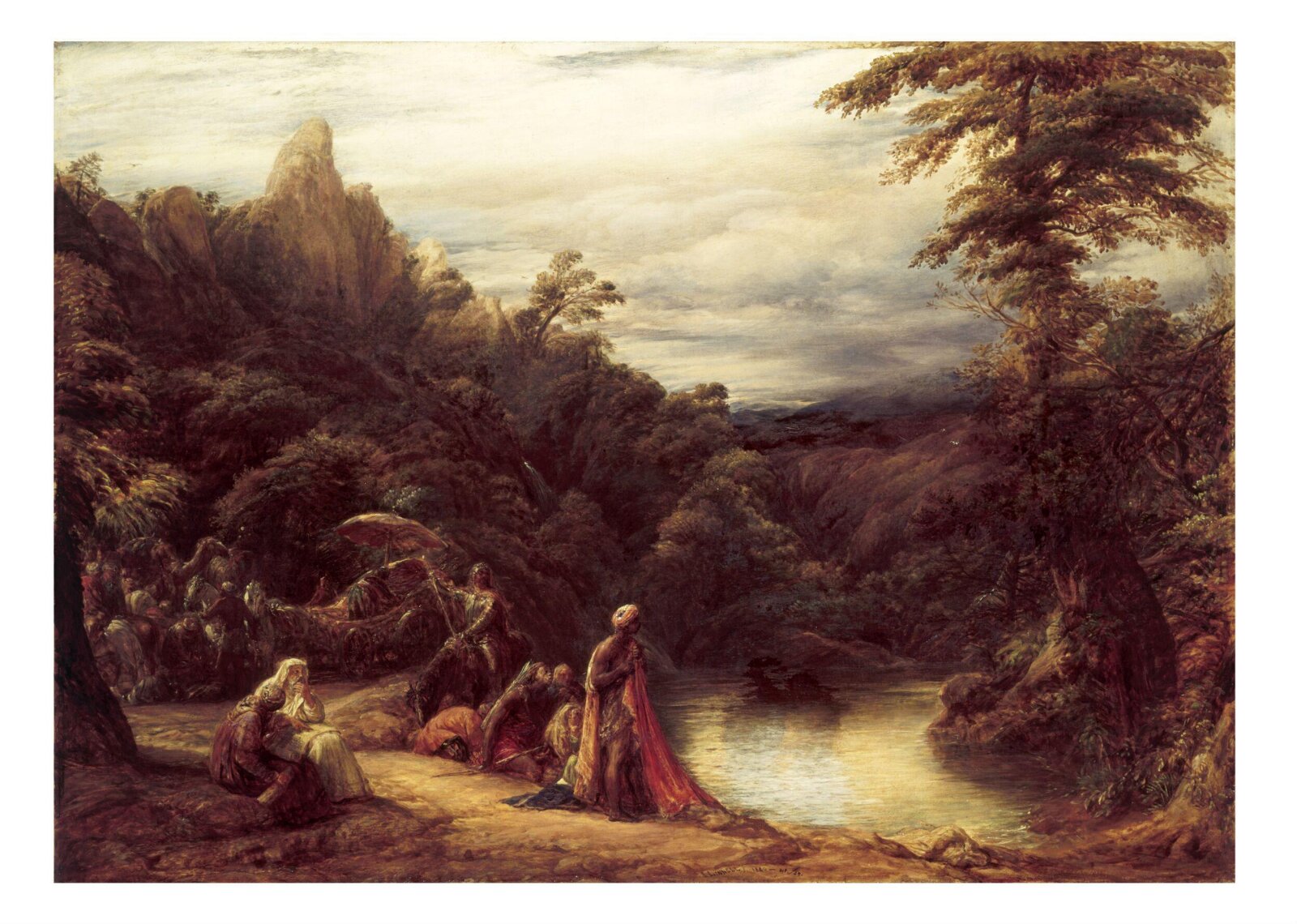 Halt by the Jordan, John Linnell II, 1840