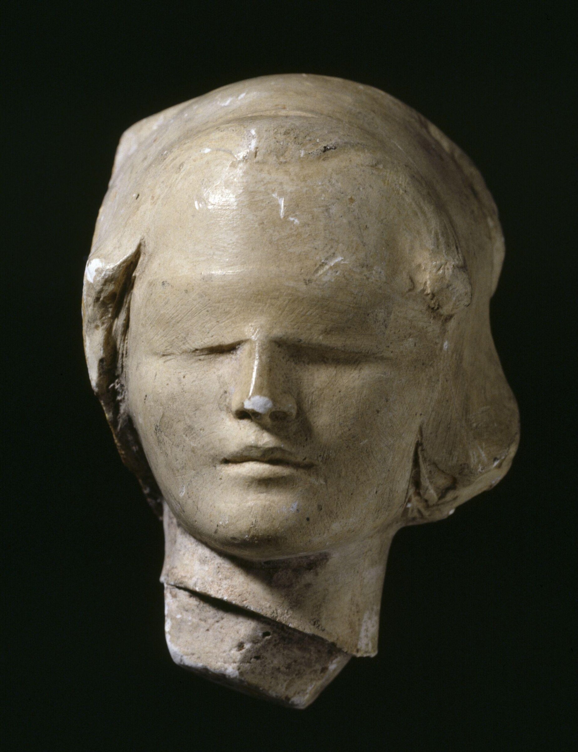 Female head blindfold, perhaps the Old Testament (former title), George James Frampton, ca. 1910