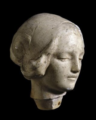 Female head, perhaps the New Testament (former title), George James Frampton, ca. 1910