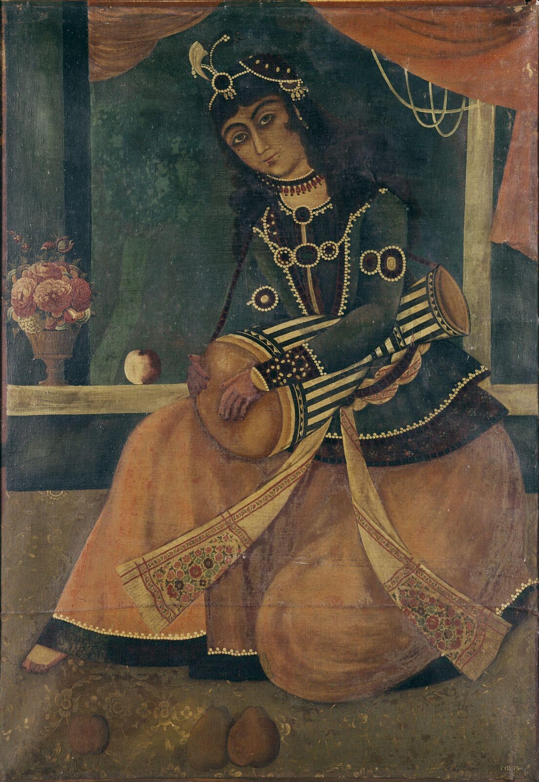 Woman Playing a Drum, 1800-1830