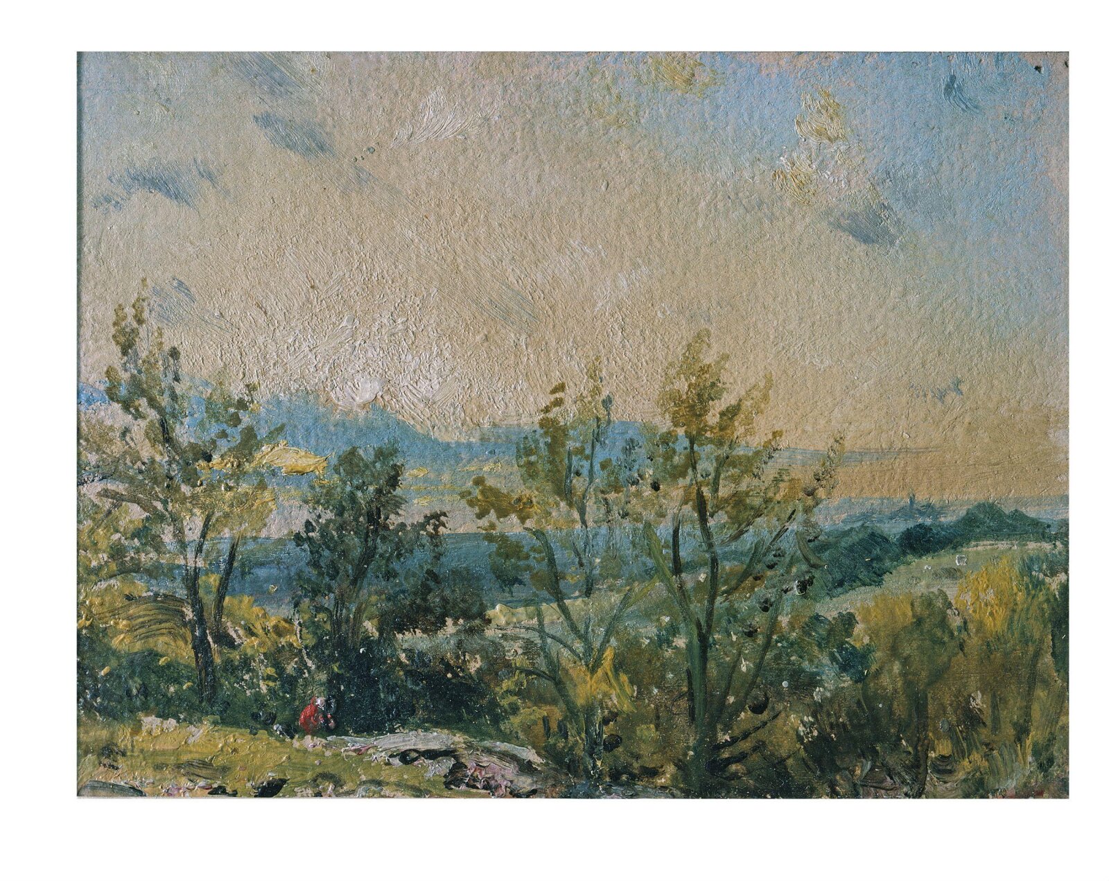 Sketch at Hampstead: stormy sunset, John Constable, 1820