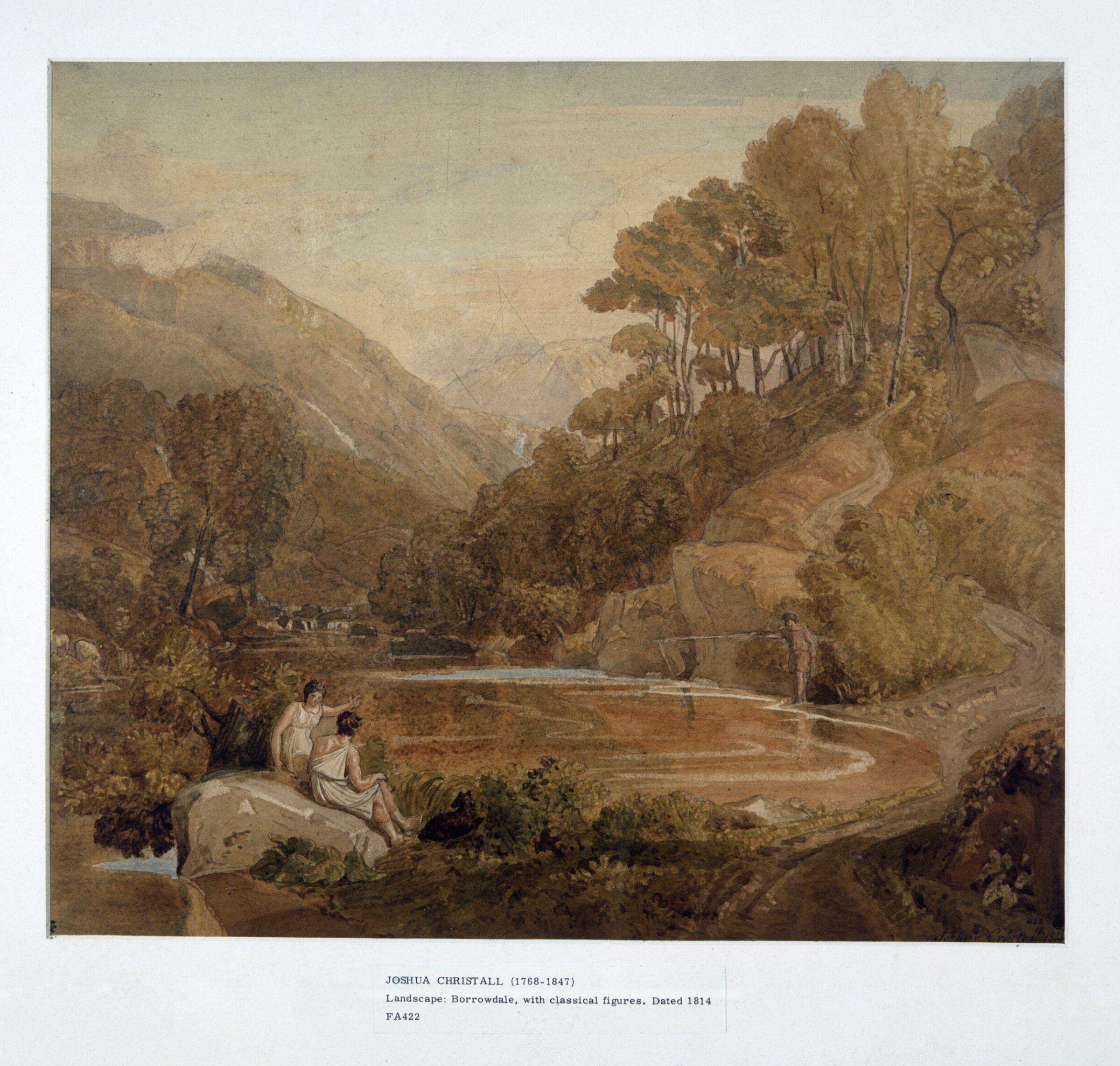 Borrowdale, Cumberland, Joshua Cristall, 1814