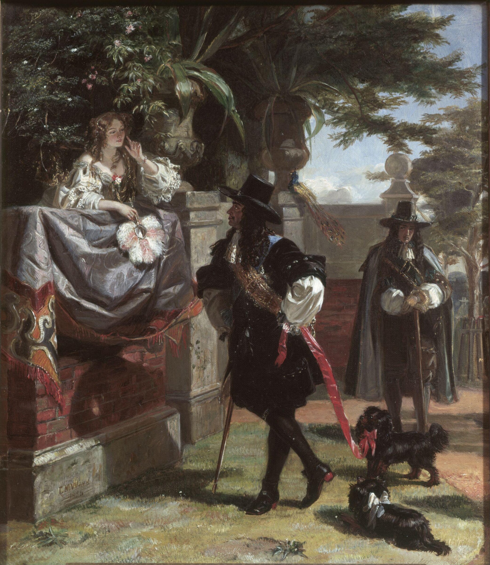 Charles II and Nell Gwyn, Edward Matthew Ward, 1854