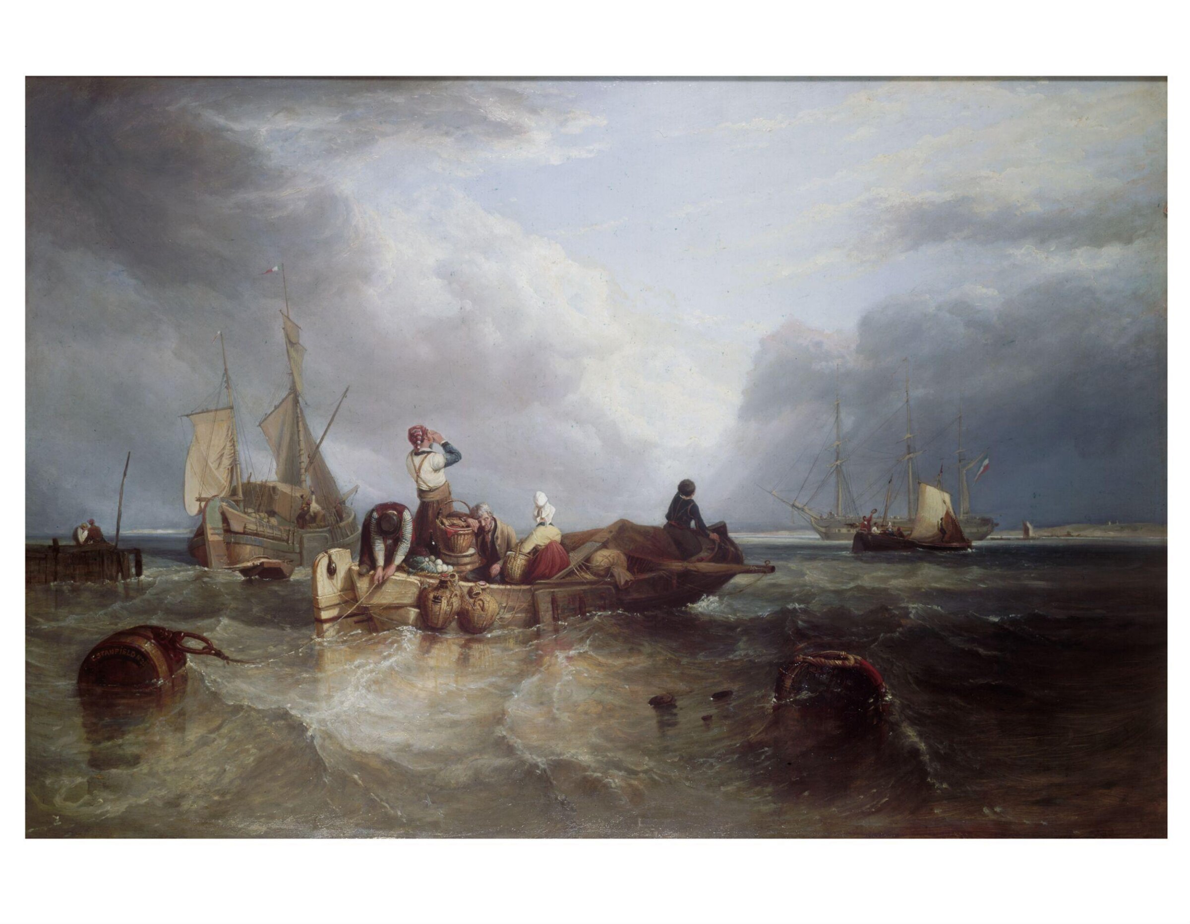 A Market Boat on the Scheldt, stanfield, 1826