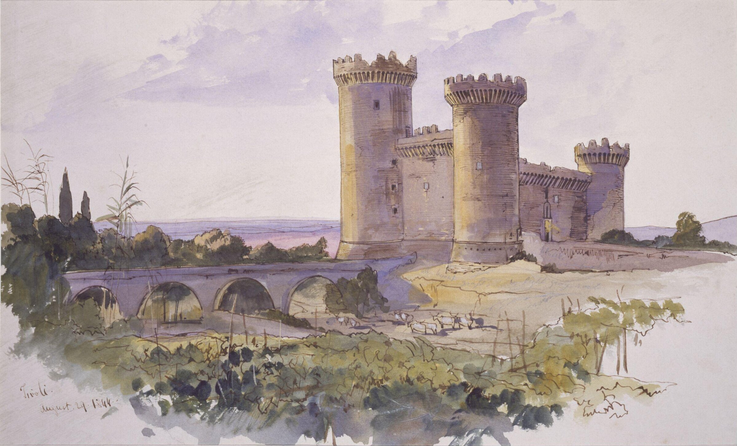 Tivoli, Edward Lear, 1844