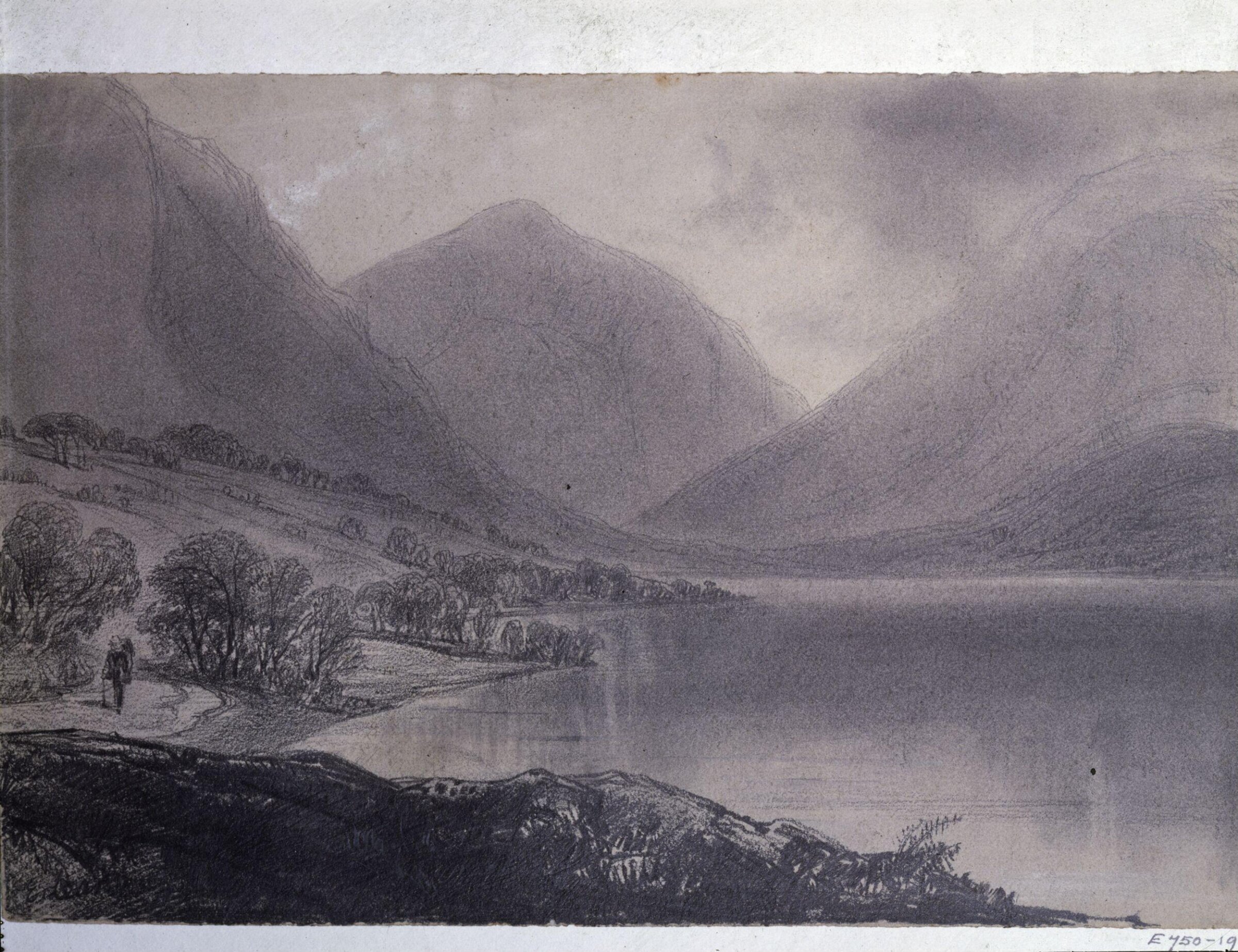 Drawing, Edward Lear, 1837