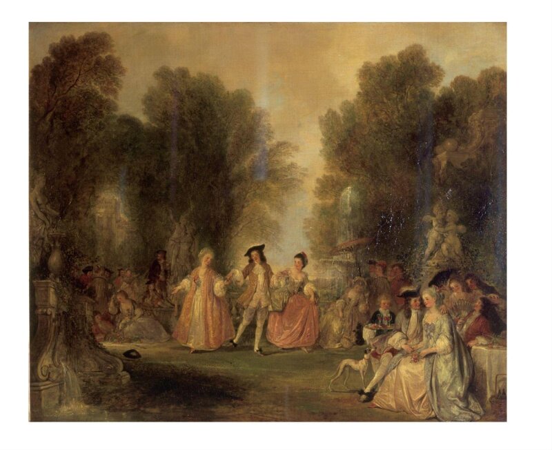 A Garden scene, in the manner of Watteau