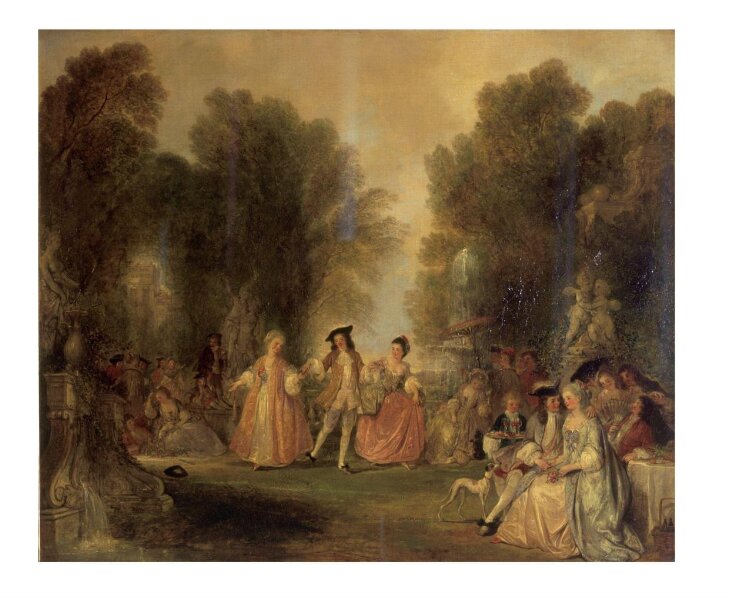 A Garden scene, in the manner of Watteau top image