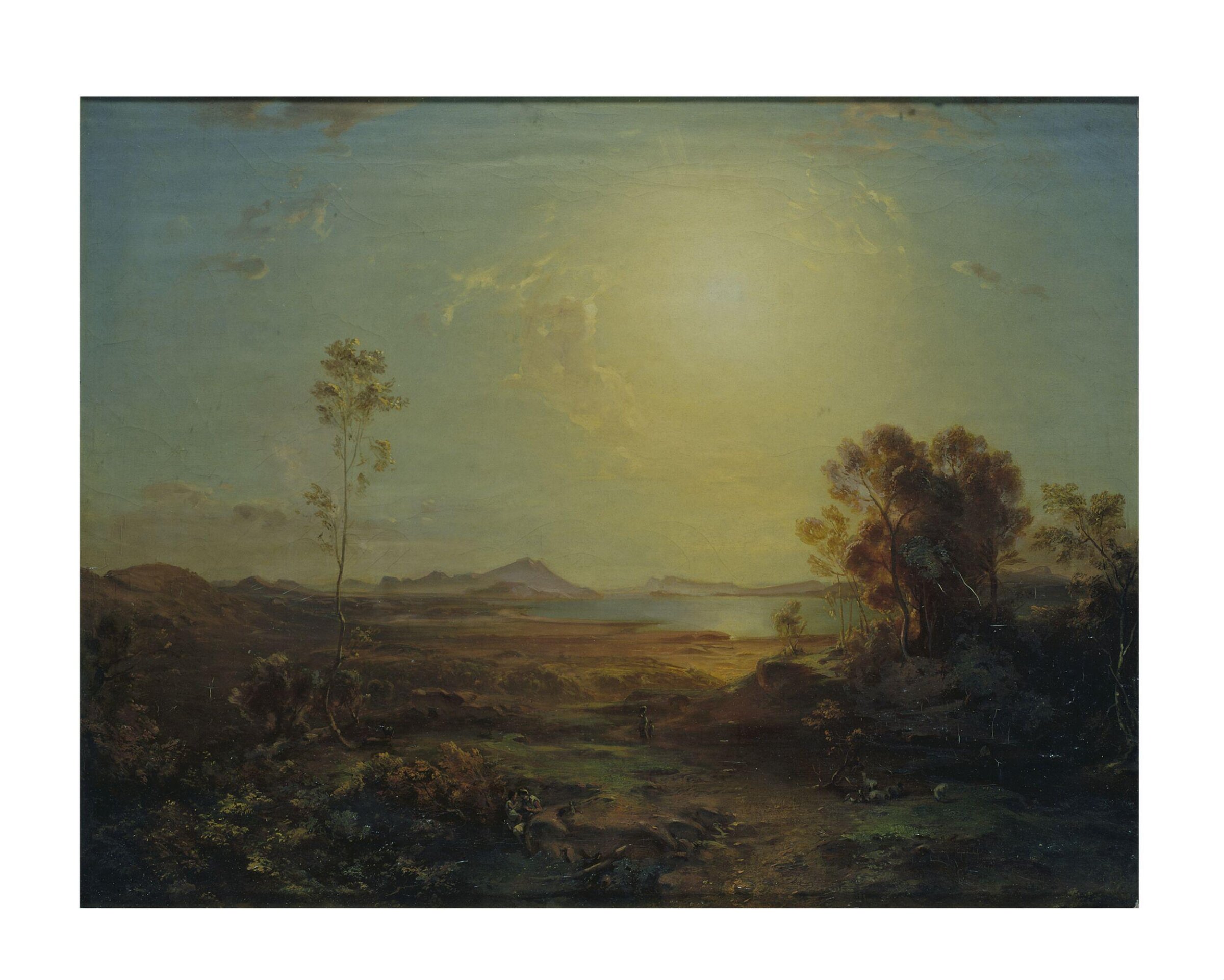 The Bay of Aulis, Carl Rottmann, 1848