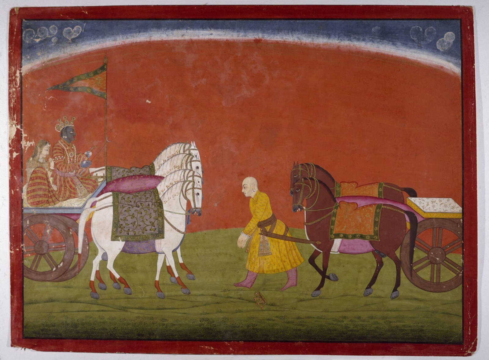 Rukma, Krishna and Rukmini, ca. 1760 - ca. 1765