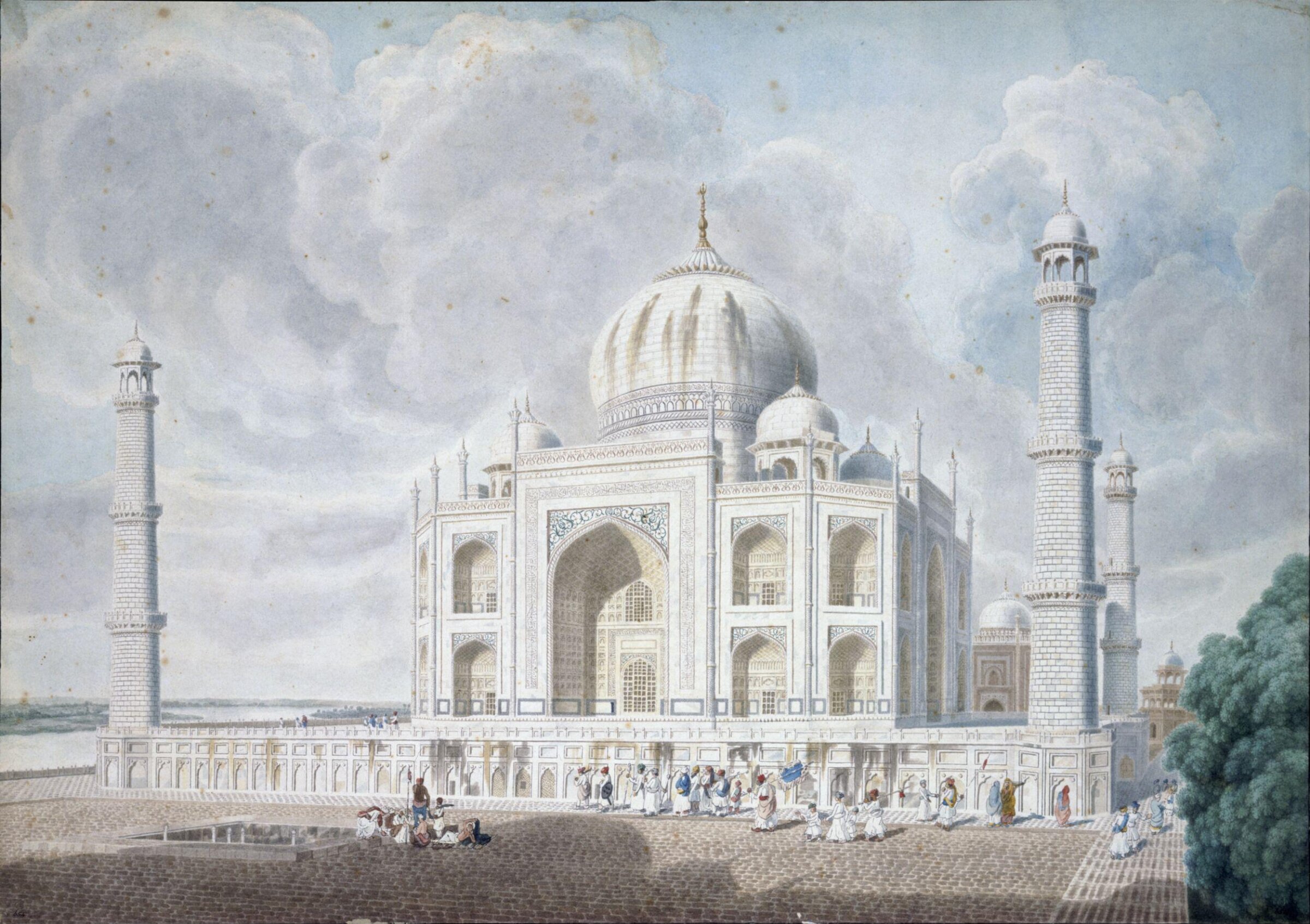 The Taj Mahal on the River Jumna at Agra, Thomas Longcroft, 1786