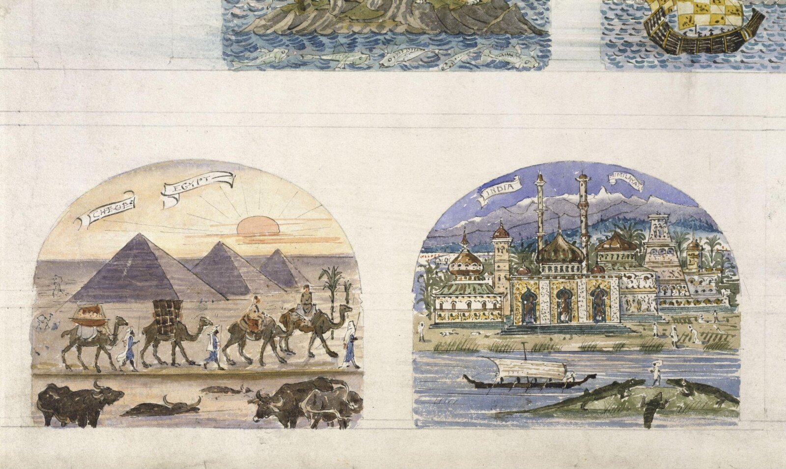 Tile design, William de Morgan, late 19th century