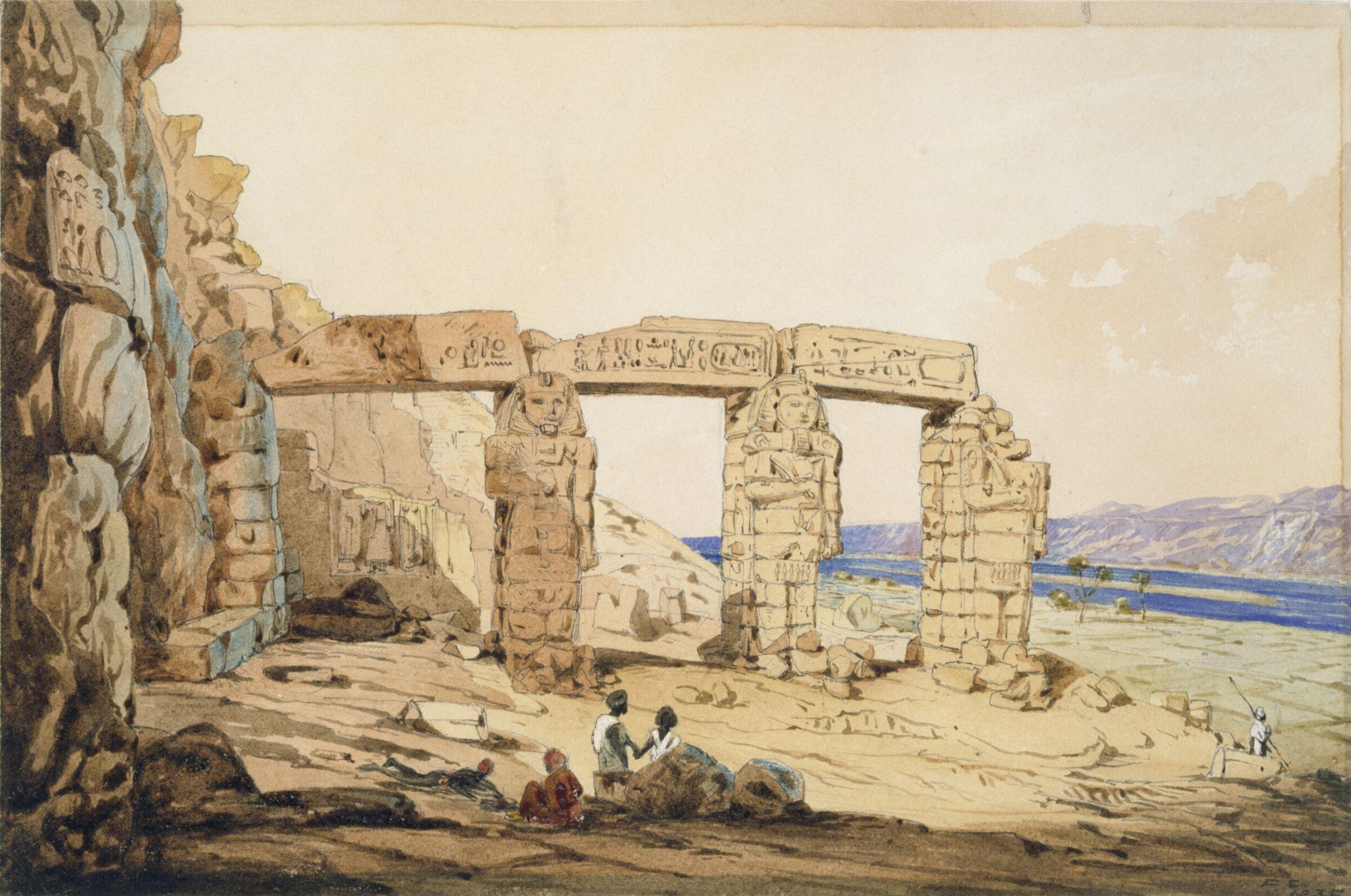 Guerfeh Hassan - Nubia, Frederick Catherwood, 1834-1835