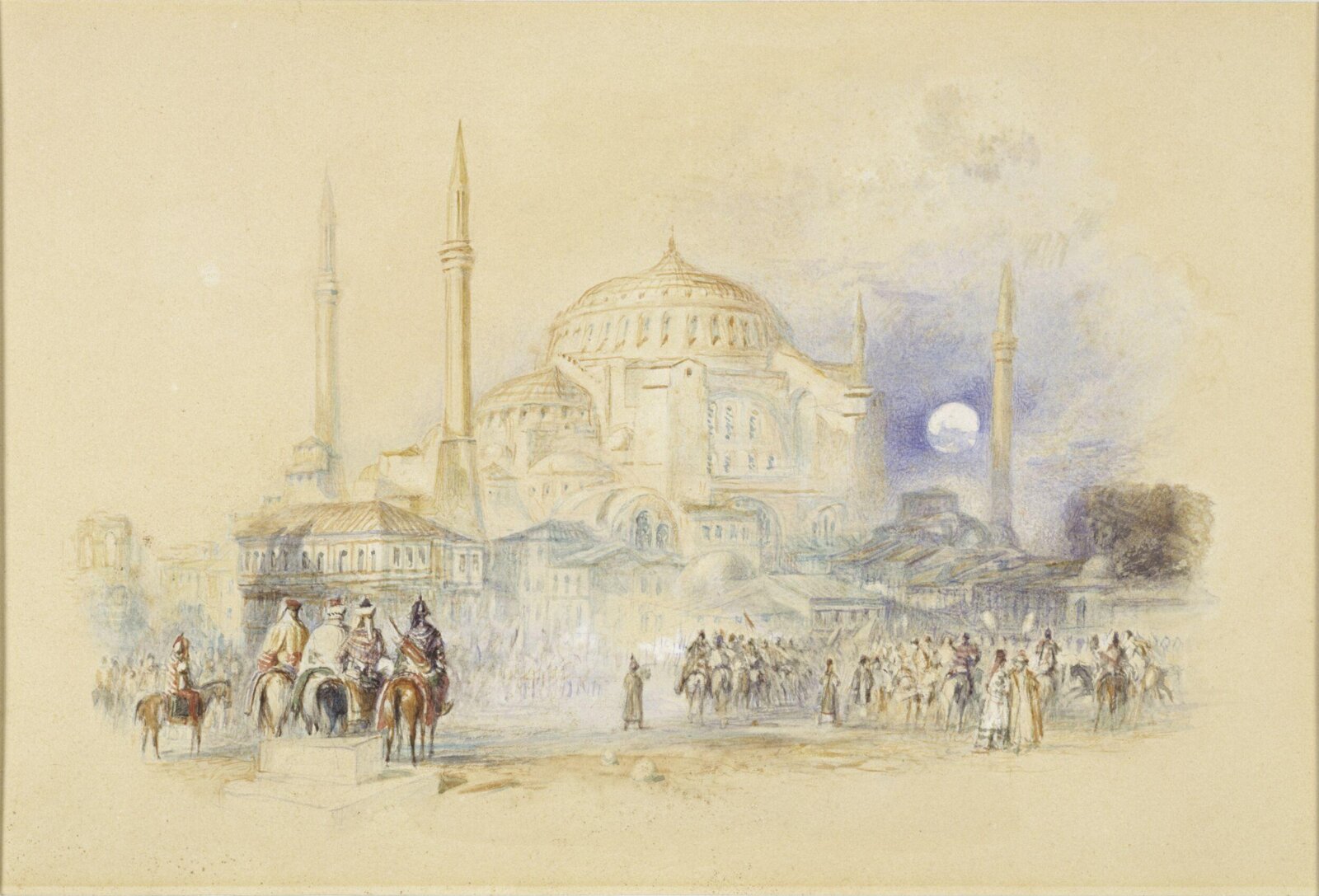 Hagia Sophia, Constantinople, Turner, ca. 1800-1850