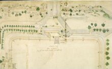Plan of the Red Fort showing the walls and gates. | Unknown | V&A ...