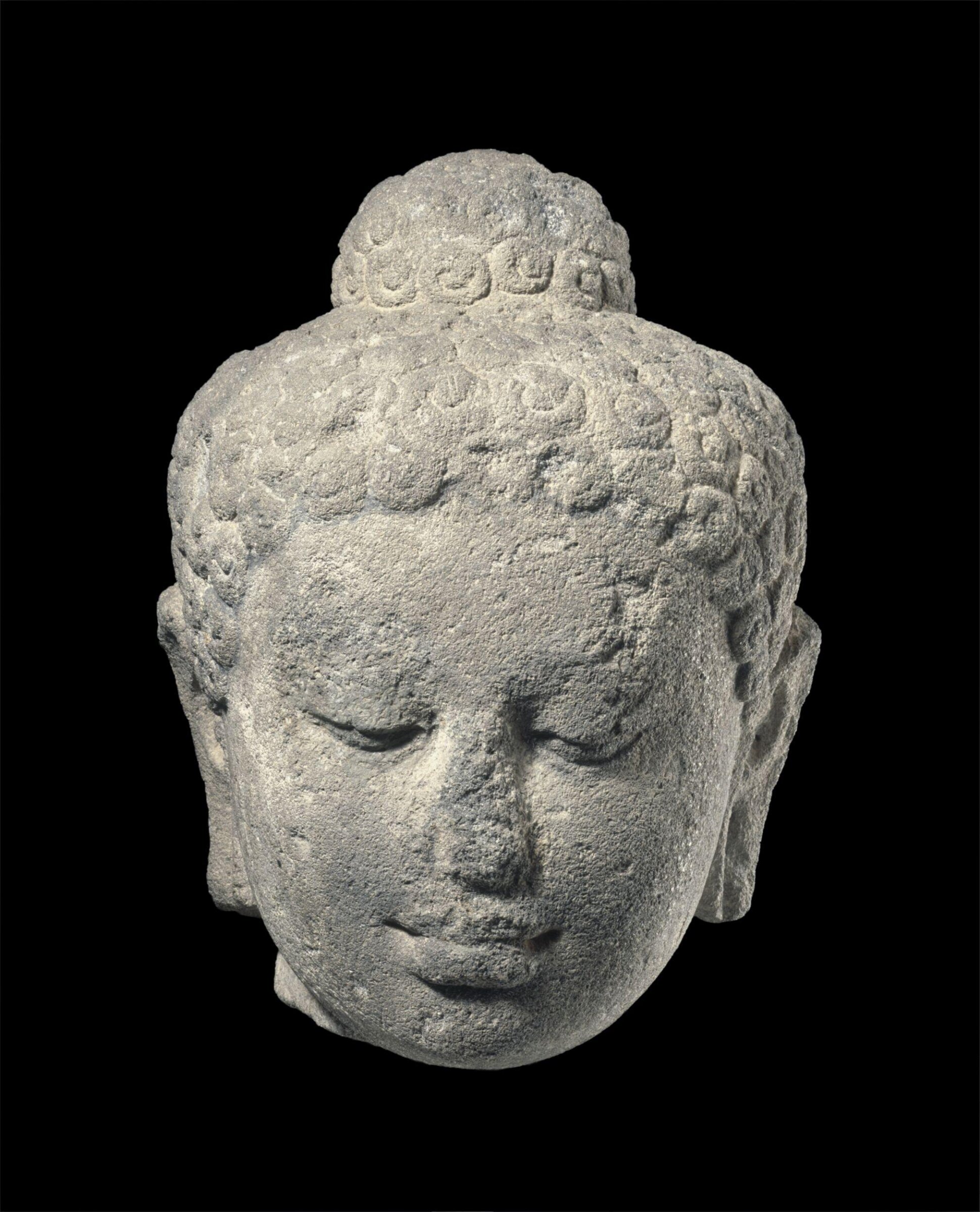 Head of the Buddha, early 9th century