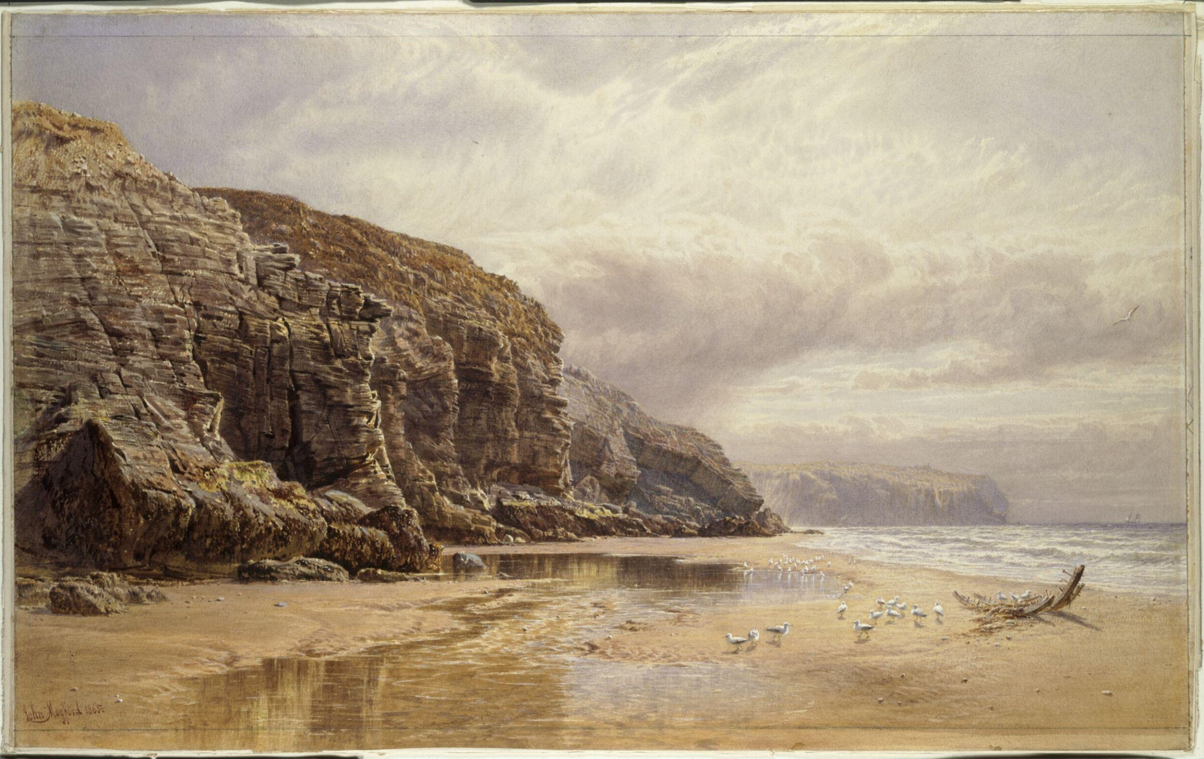 Coast of Cornwall, Mogford, 1865