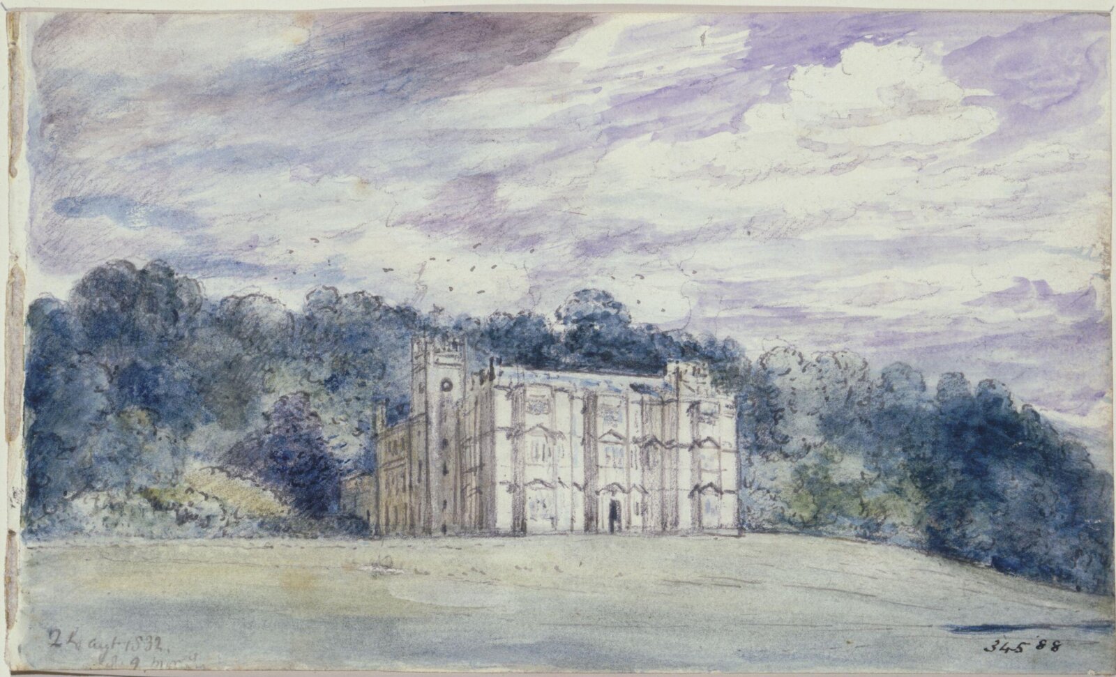 Englefield House, Berkshire, John Constable, 24 August 1832