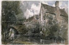 Old Houses at Harnham Bridge, Salisbury thumbnail 1