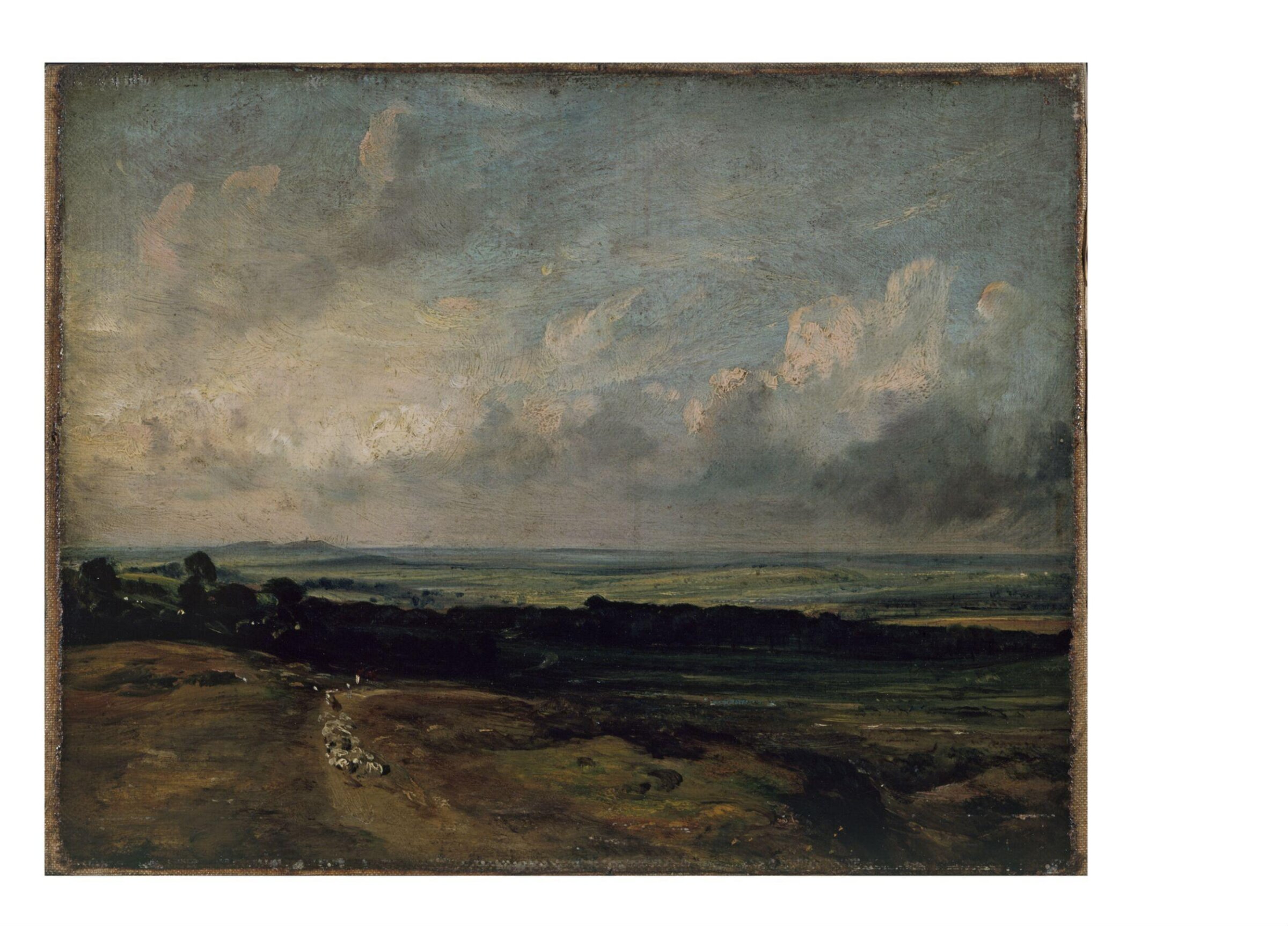 Hampstead Heath, Harrow in the distance, John Constable, ca. 1820-ca. 1830