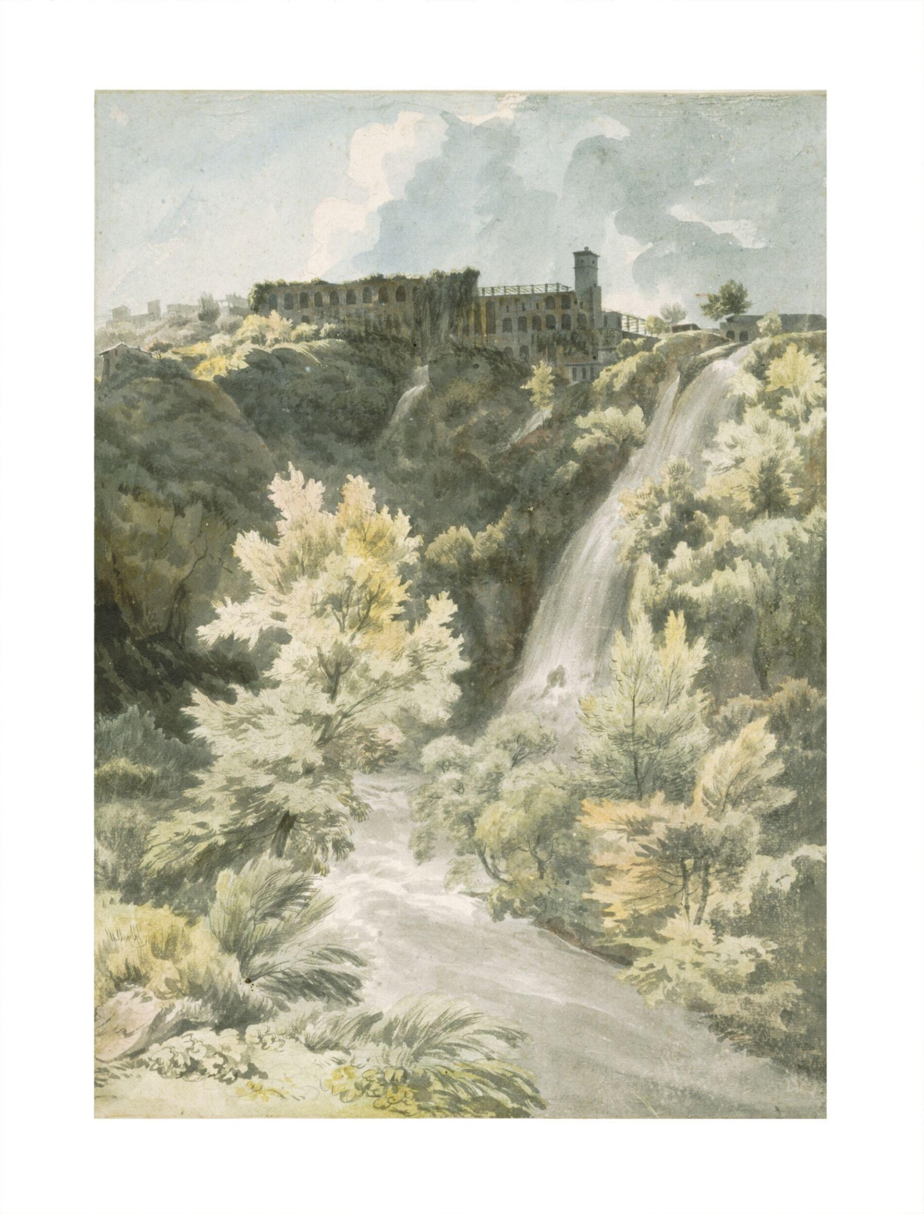 The Villa of Maecenas, Tivoli, John Warwick Smith, 1781