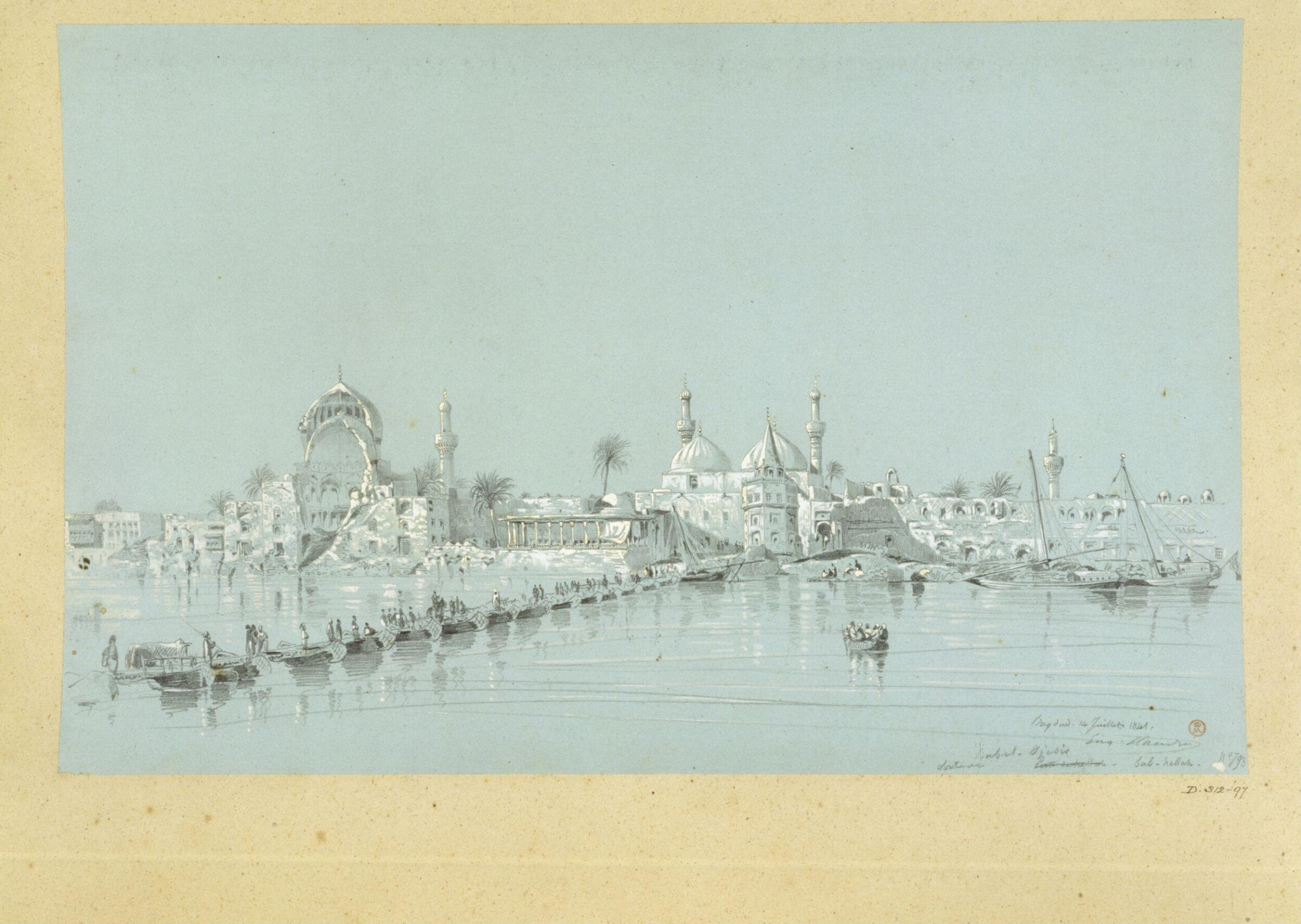Drawing, Eugène-Napoléon Flandin, ca. mid 19th century