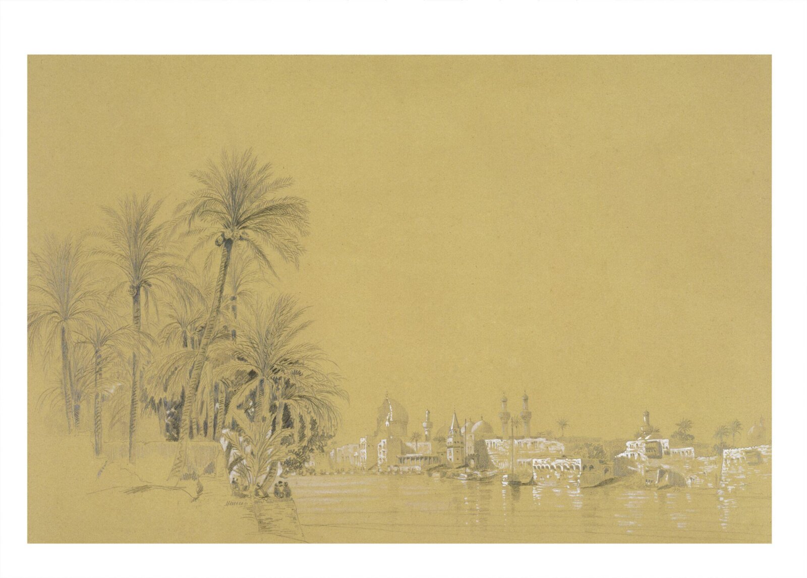 Drawing, Eugène-Napoléon Flandin, ca. mid 19th century