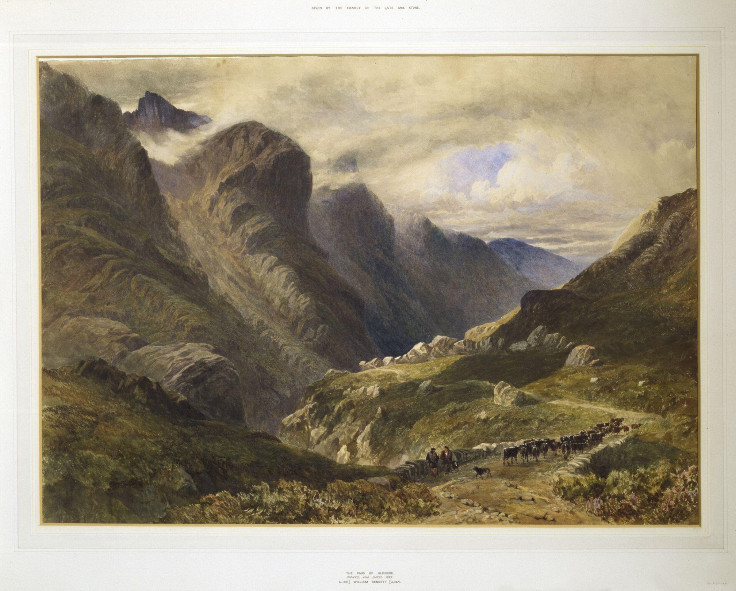 The Pass of Glencoe, William Bennett, 1852