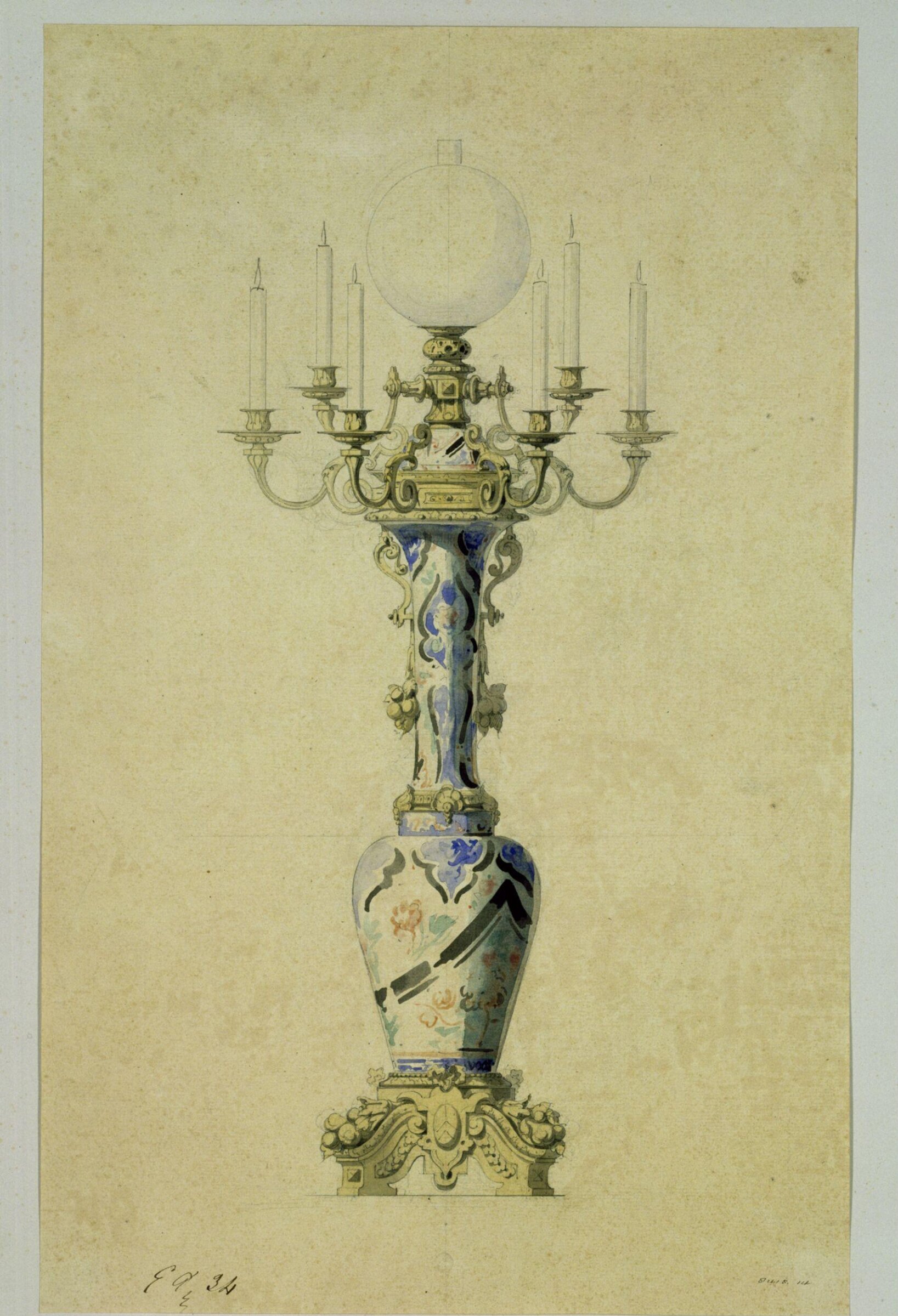 Drawing, Eugene Vittoz, mid 19th century
